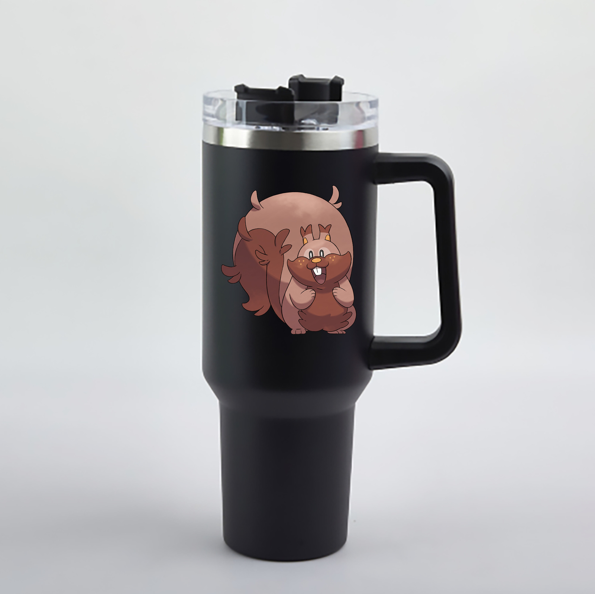 （画像用） ポケットモンスター Pokémon 1200mL車用タンブラー - クリスタルステッカー（プラスチックストロー付き）