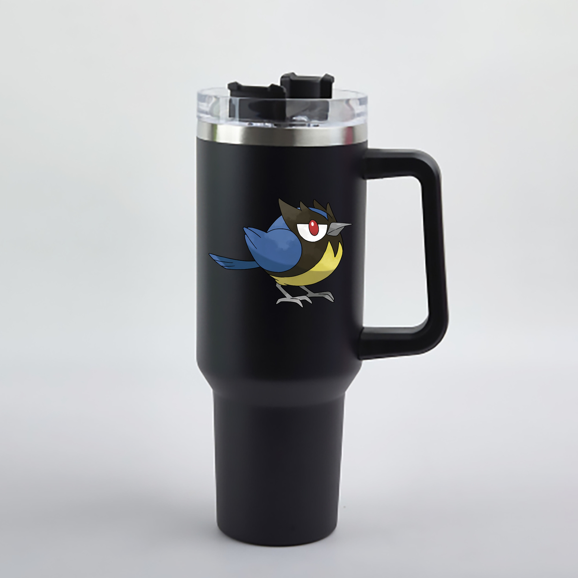 （画像用） ポケットモンスター Pokémon 1200mL車用タンブラー - クリスタルステッカー（プラスチックストロー付き）