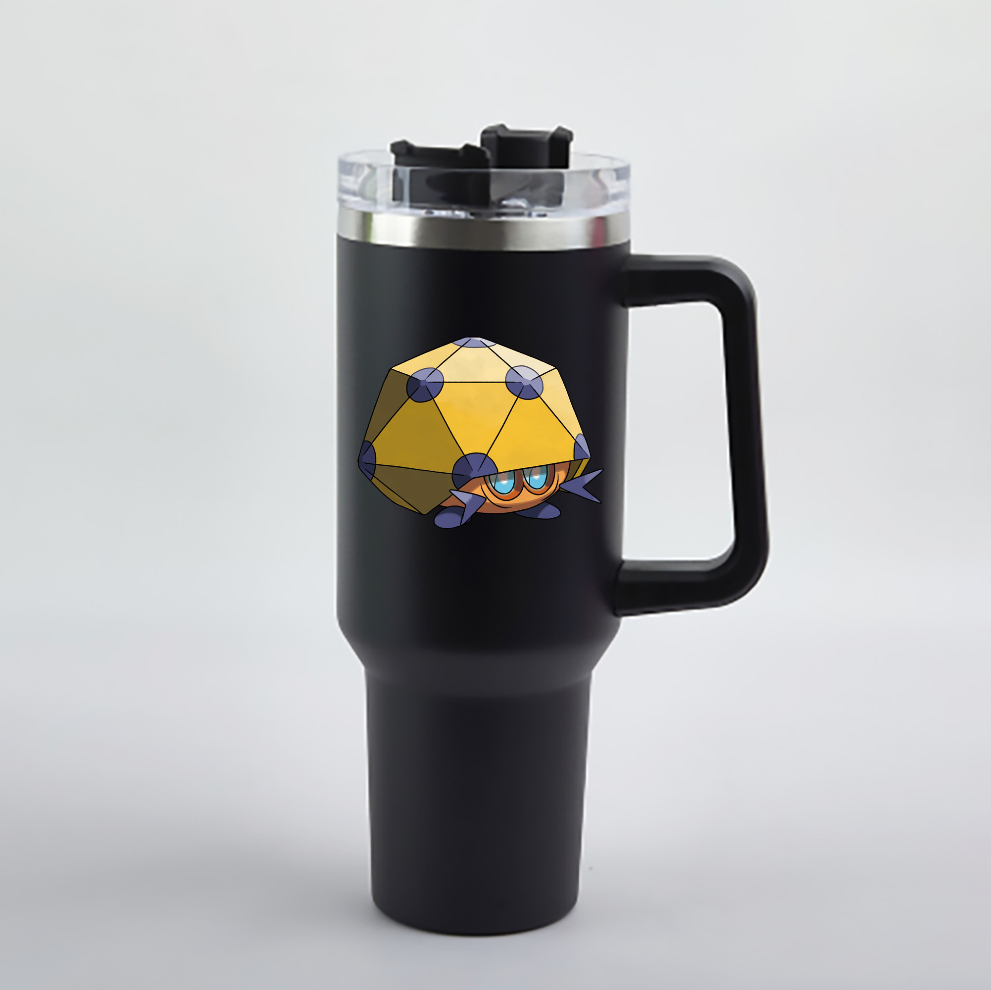 （画像用） ポケットモンスター Pokémon 1200mL車用タンブラー - クリスタルステッカー（プラスチックストロー付き）