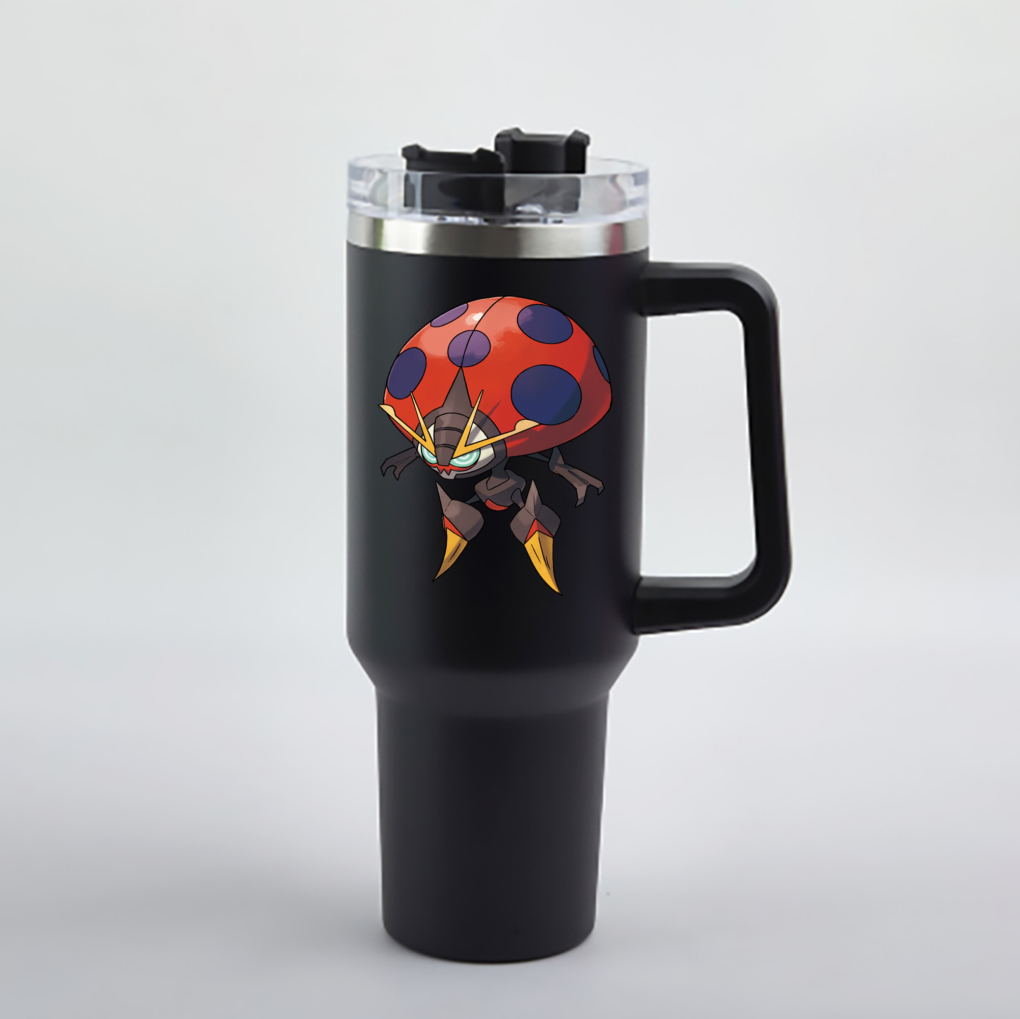 （画像用） ポケットモンスター Pokémon 1200mL車用タンブラー - クリスタルステッカー（プラスチックストロー付き）