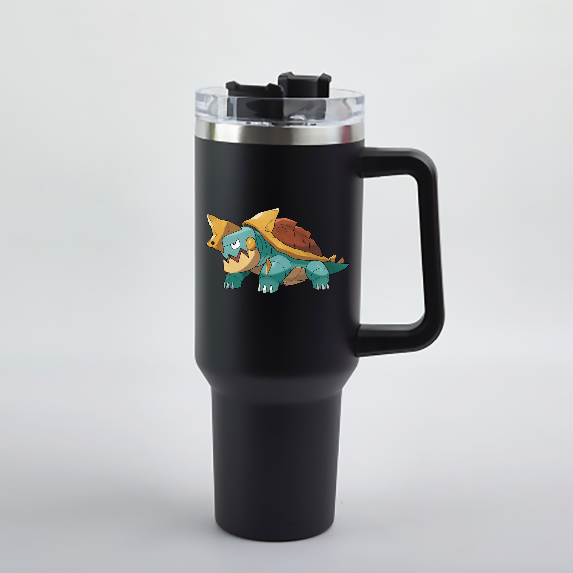 （画像用） ポケットモンスター Pokémon 1200mL車用タンブラー - クリスタルステッカー（プラスチックストロー付き）