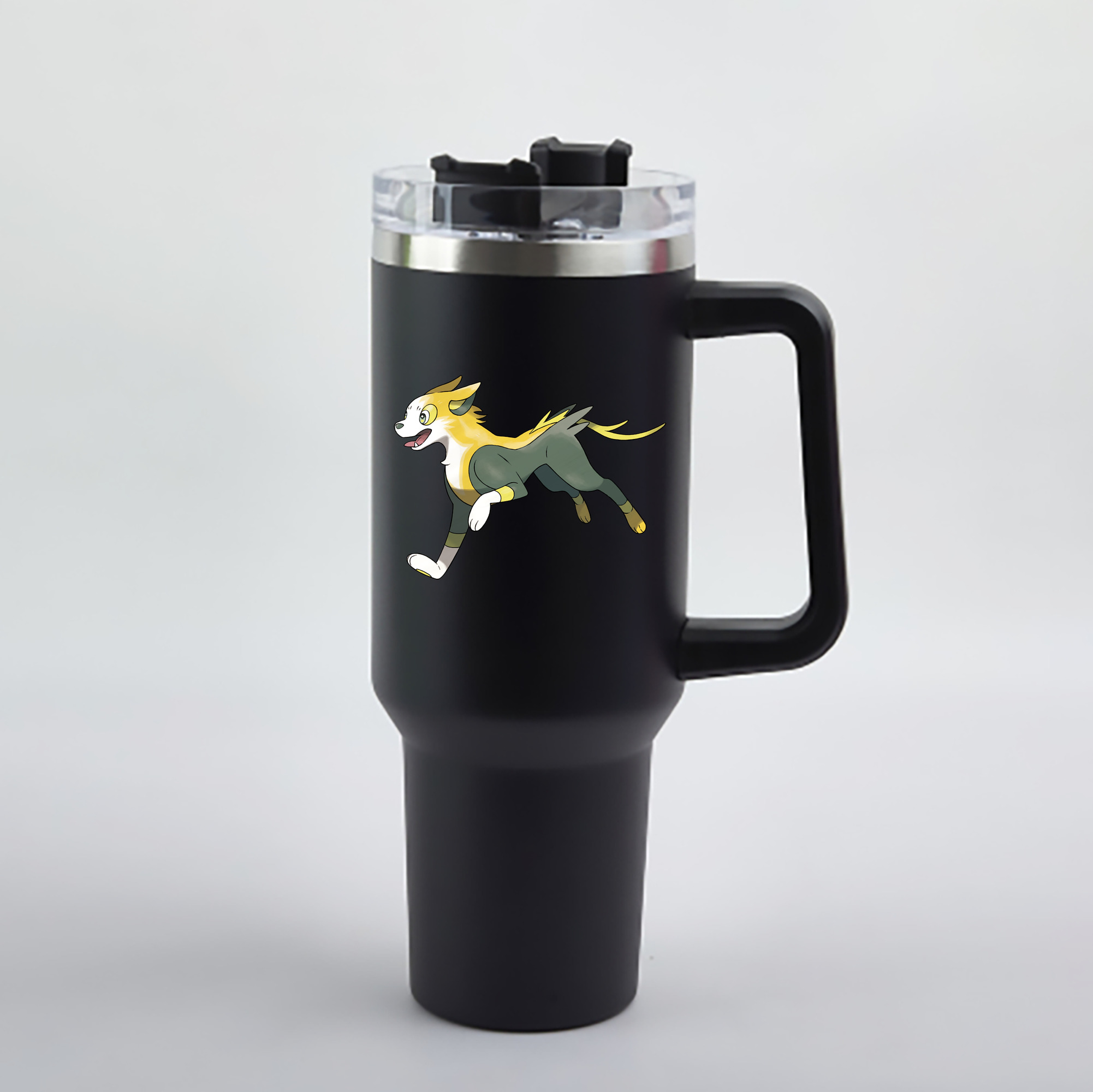 （画像用） ポケットモンスター Pokémon 1200mL車用タンブラー - クリスタルステッカー（プラスチックストロー付き）