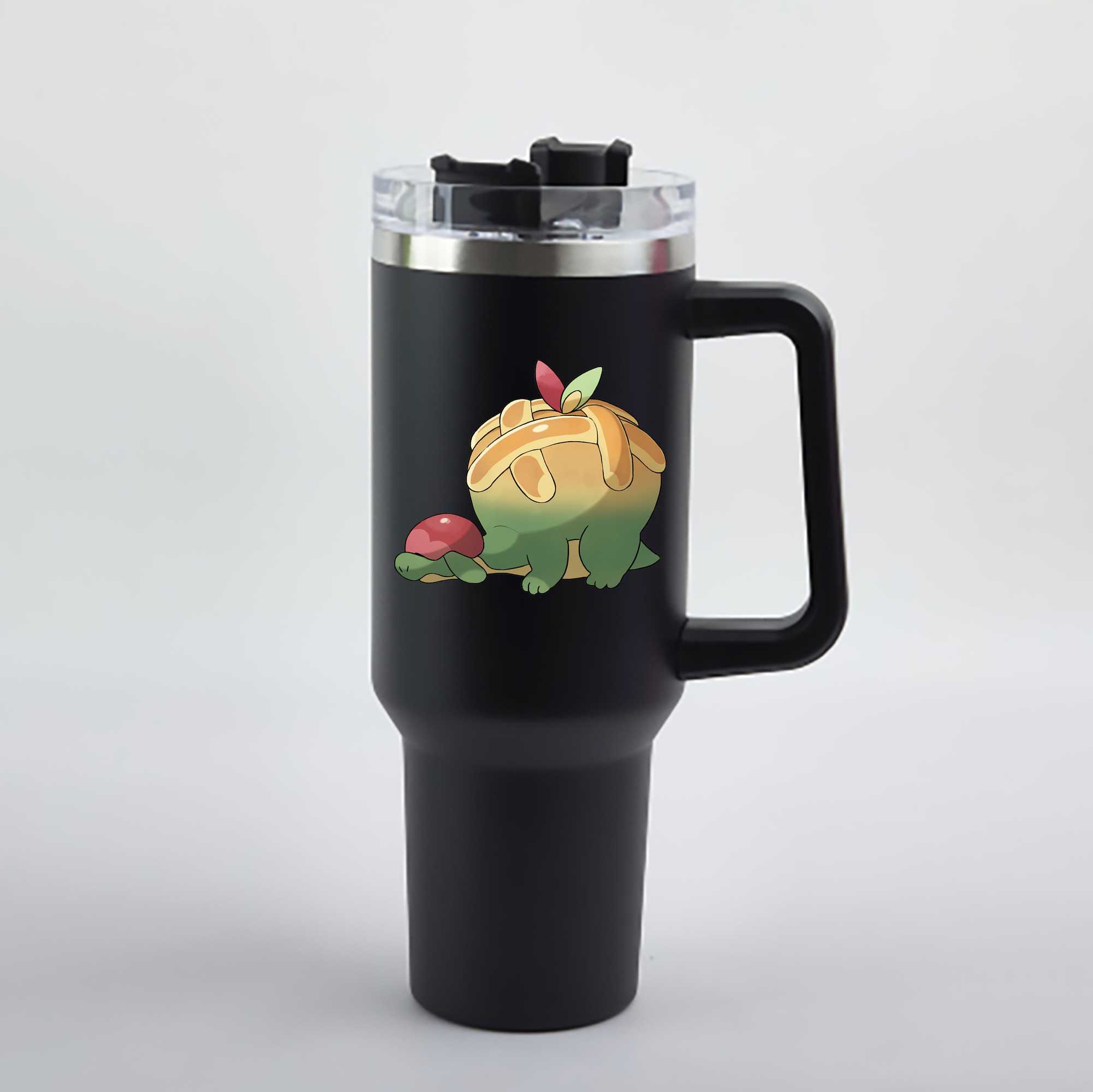 （画像用） ポケットモンスター Pokémon 1200mL車用タンブラー - クリスタルステッカー（プラスチックストロー付き）