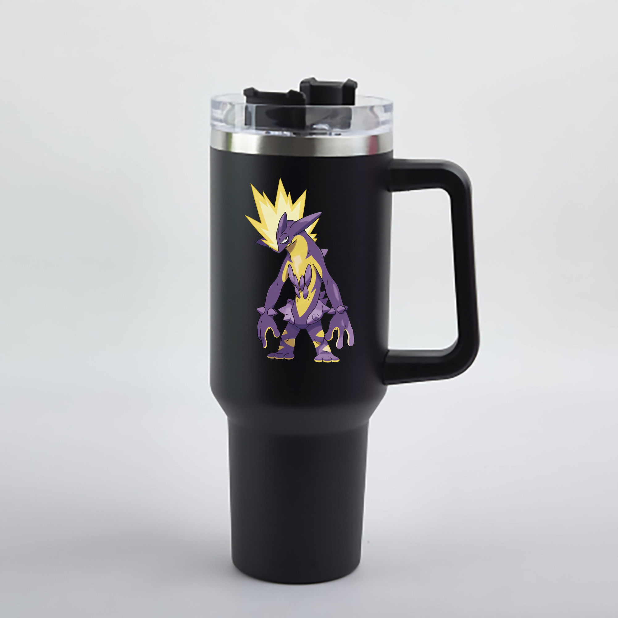 （画像用） ポケットモンスター Pokémon 1200mL車用タンブラー - クリスタルステッカー（プラスチックストロー付き）
