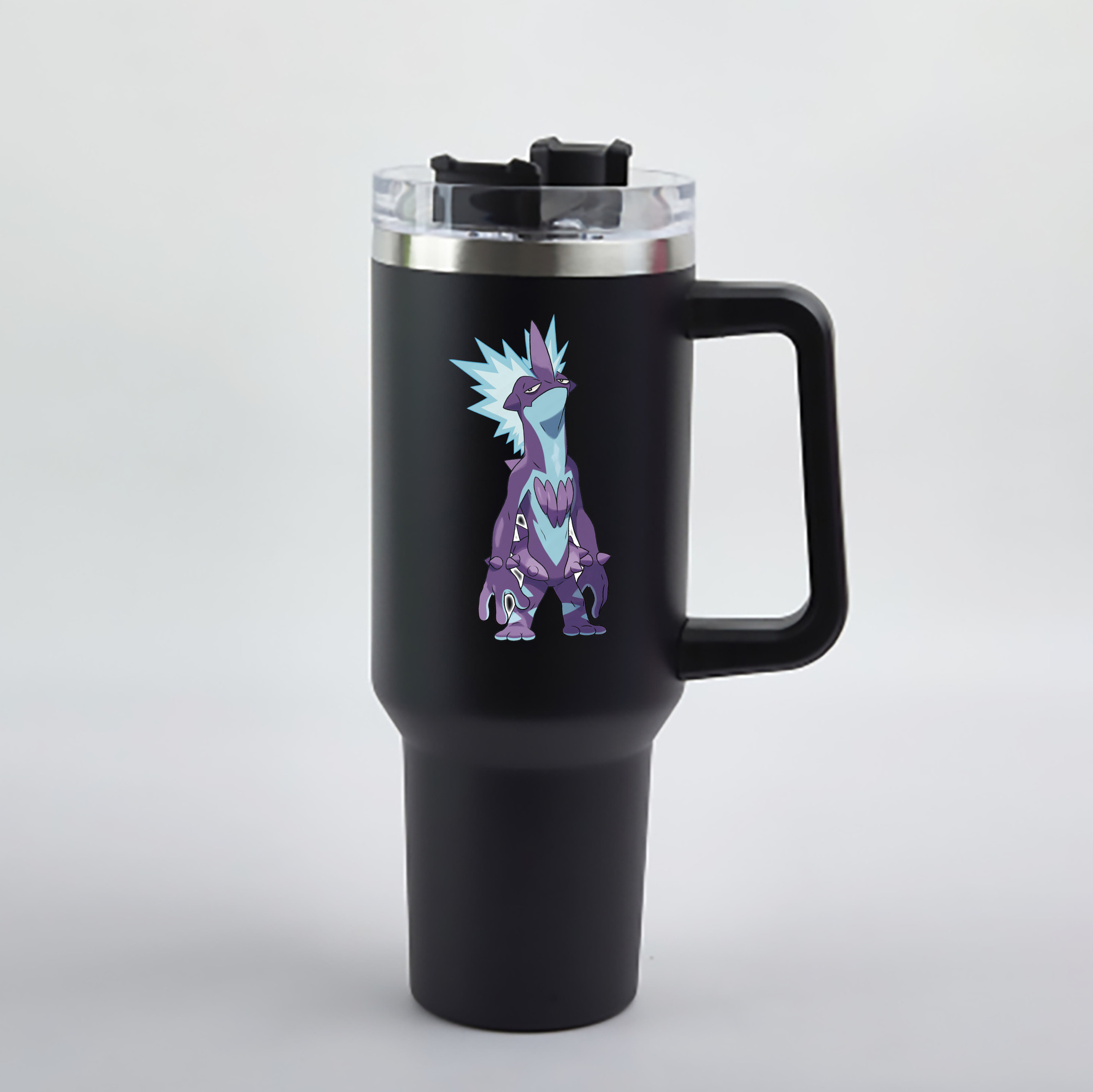（画像用） ポケットモンスター Pokémon 1200mL車用タンブラー - クリスタルステッカー（プラスチックストロー付き）