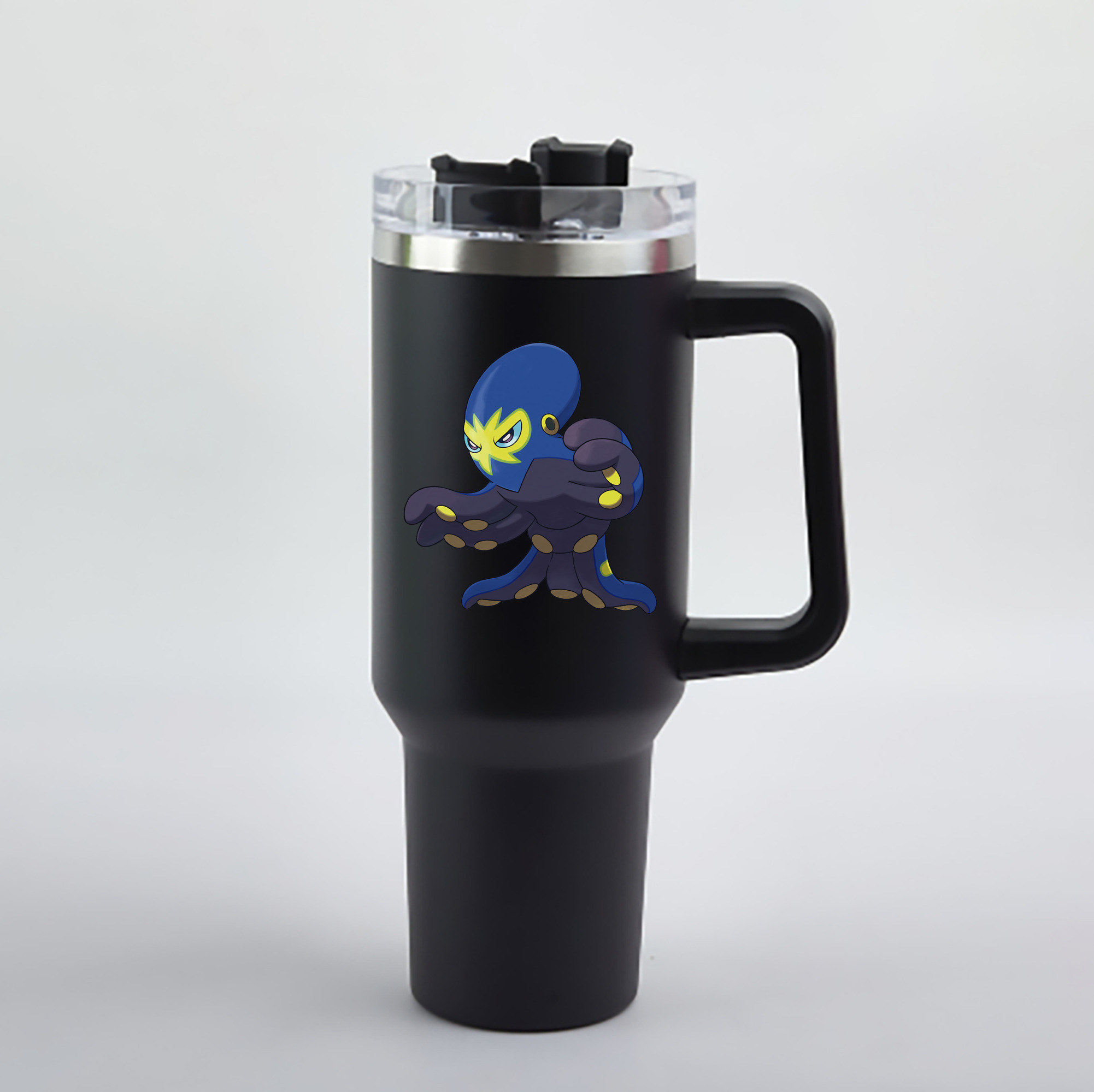 （画像用） ポケットモンスター Pokémon 1200mL車用タンブラー - クリスタルステッカー（プラスチックストロー付き）