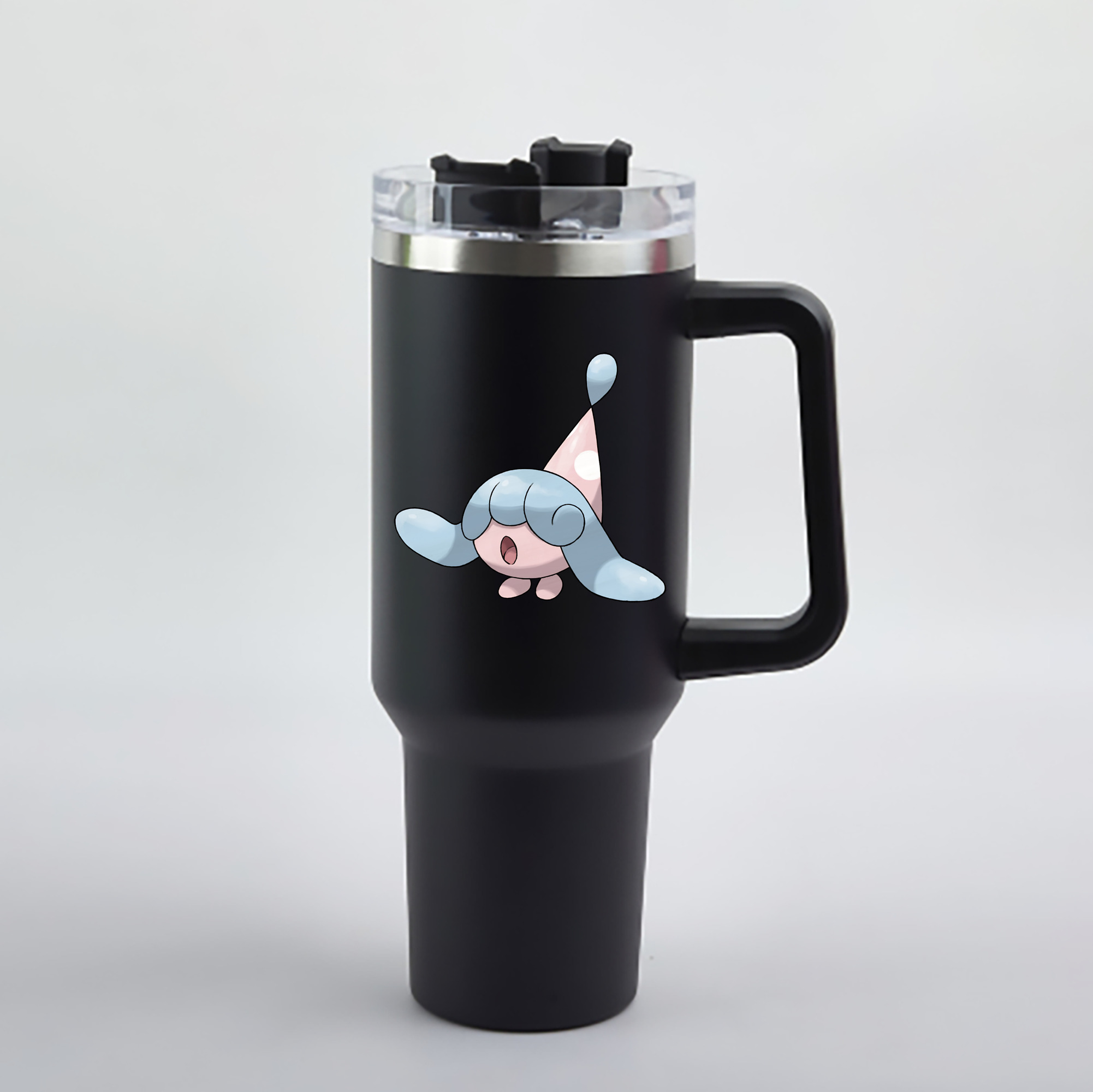 （画像用） ポケットモンスター Pokémon 1200mL車用タンブラー - クリスタルステッカー（プラスチックストロー付き）
