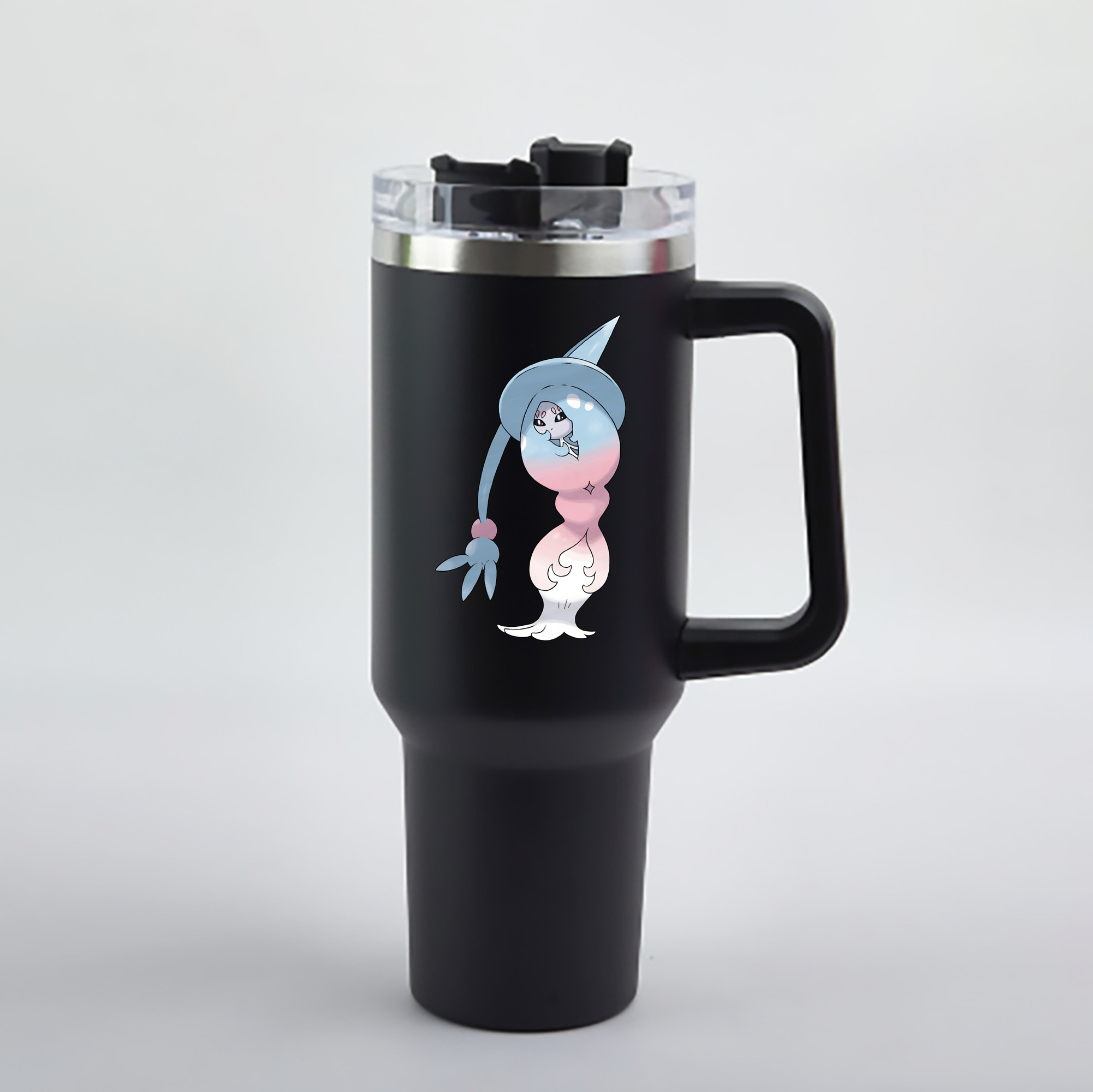 （画像用） ポケットモンスター Pokémon 1200mL車用タンブラー - クリスタルステッカー（プラスチックストロー付き）