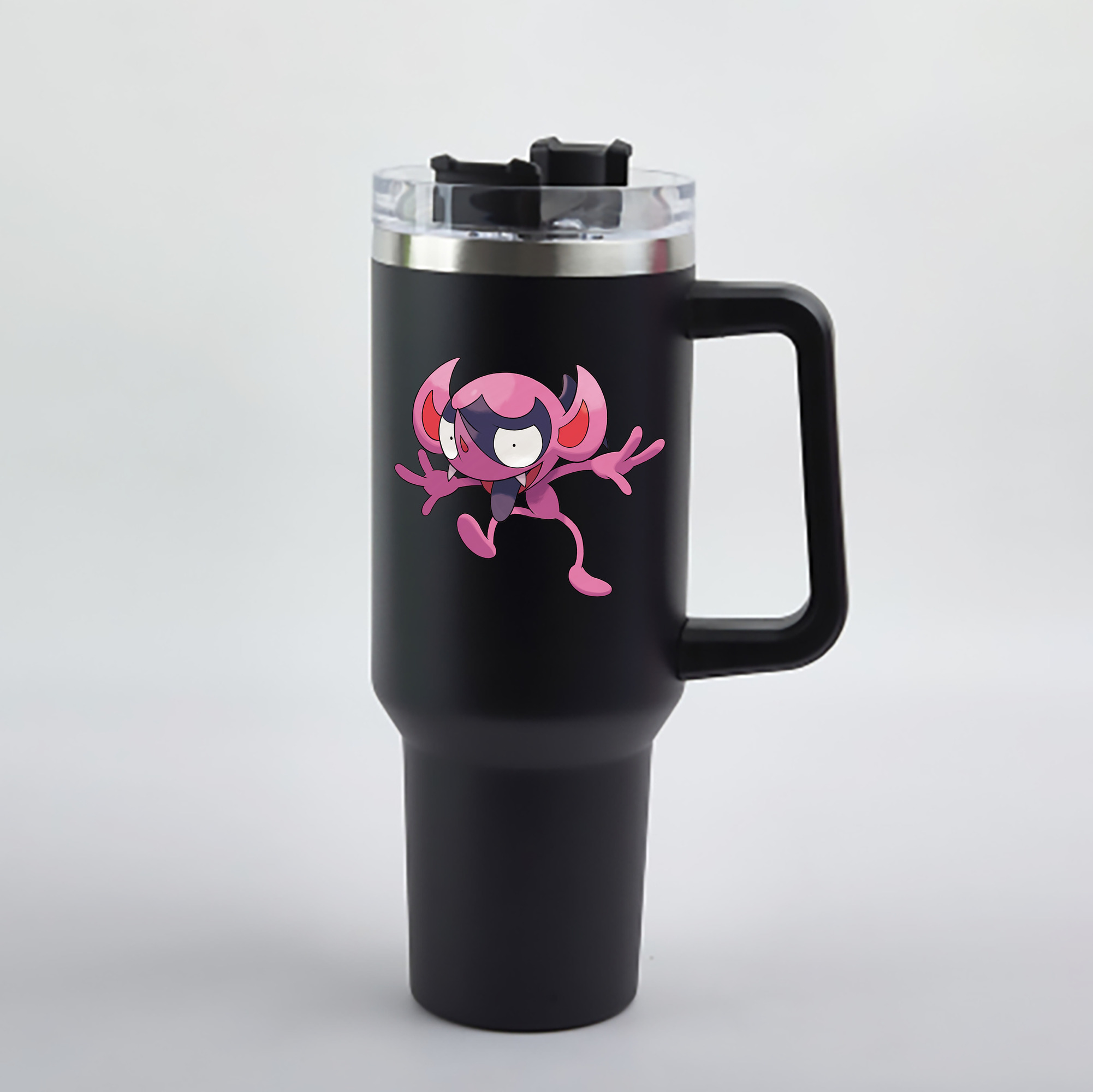 （画像用） ポケットモンスター Pokémon 1200mL車用タンブラー - クリスタルステッカー（プラスチックストロー付き）
