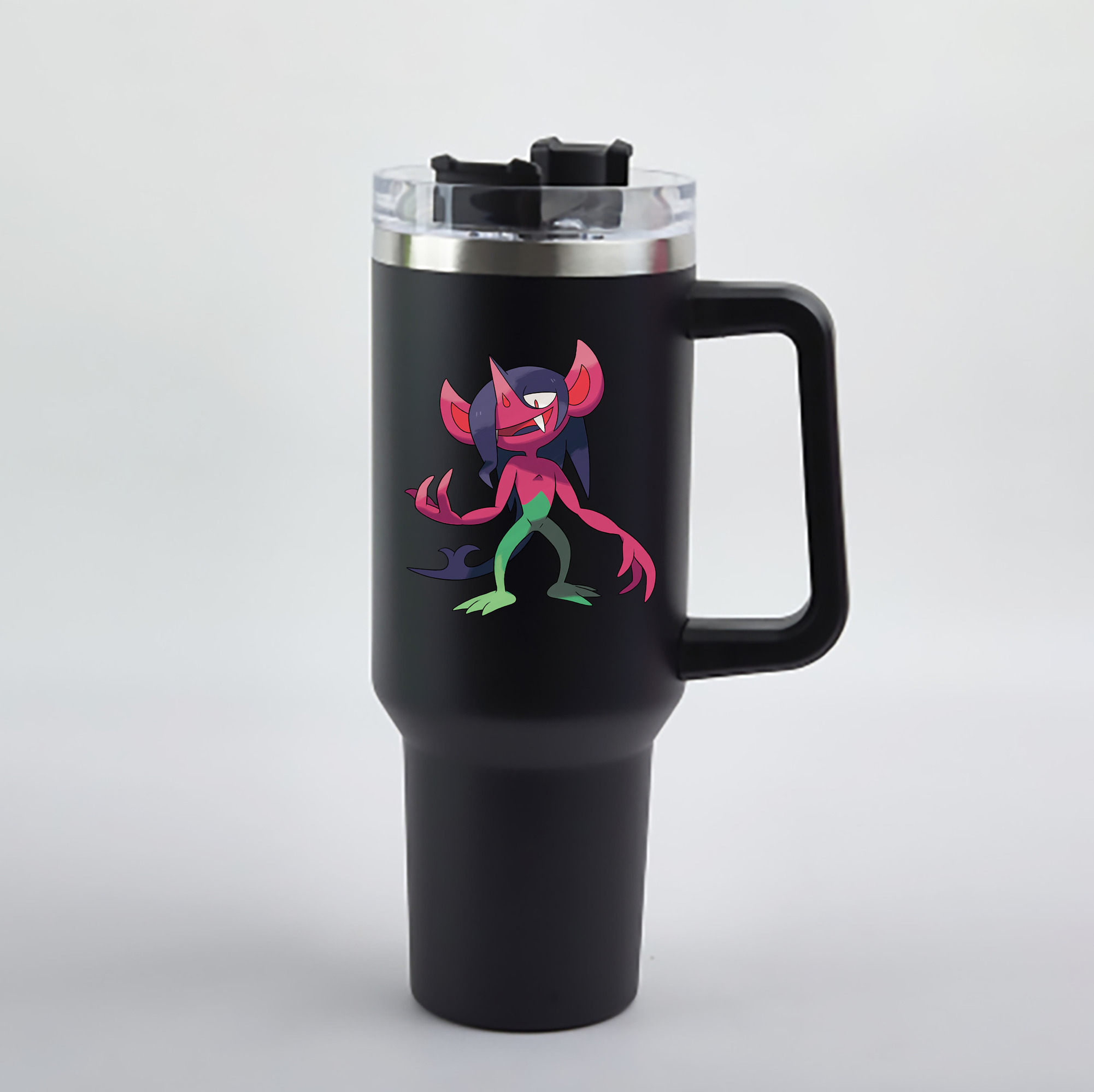 （画像用） ポケットモンスター Pokémon 1200mL車用タンブラー - クリスタルステッカー（プラスチックストロー付き）