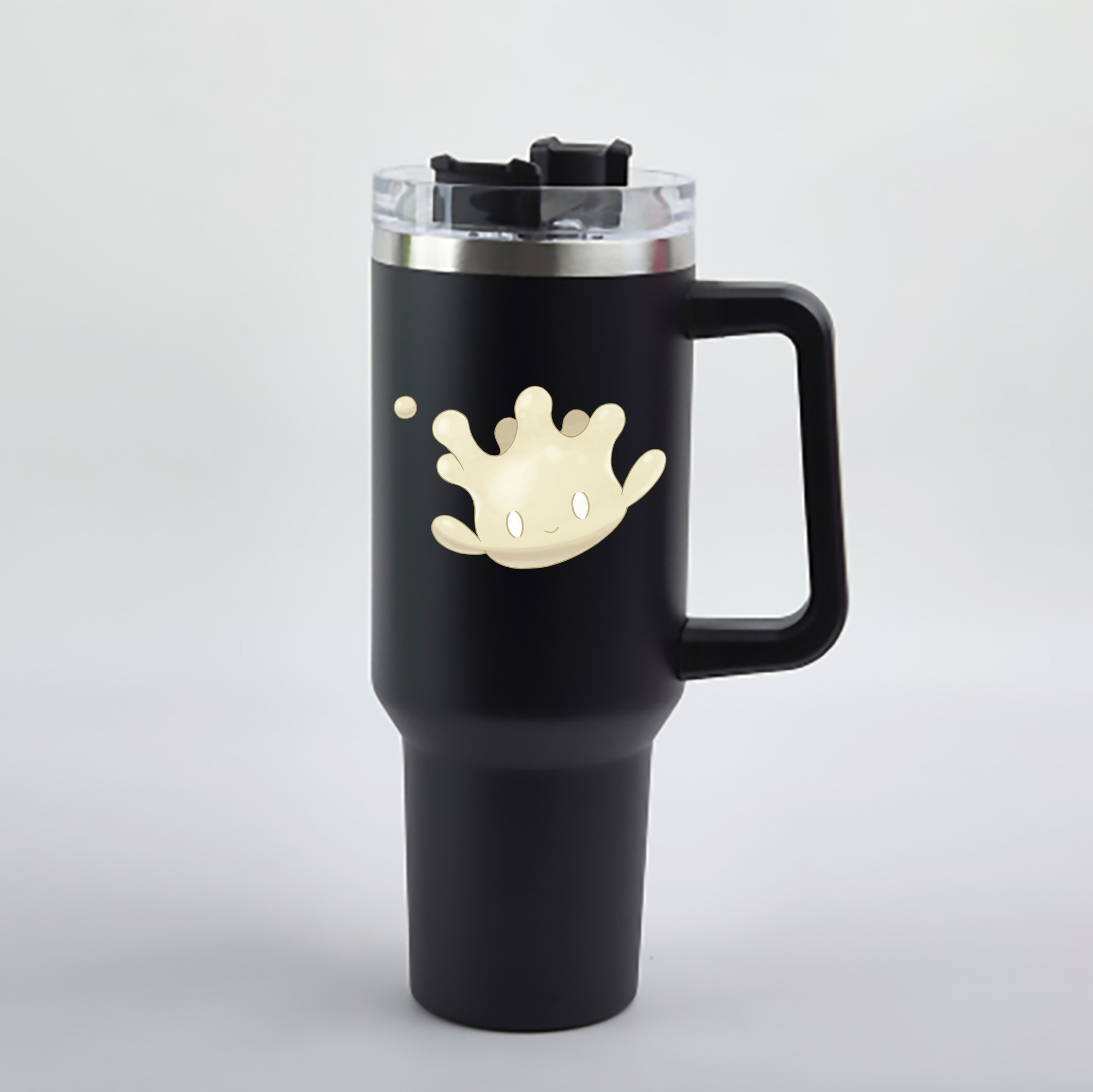 （画像用） ポケットモンスター Pokémon 1200mL車用タンブラー - クリスタルステッカー（プラスチックストロー付き）