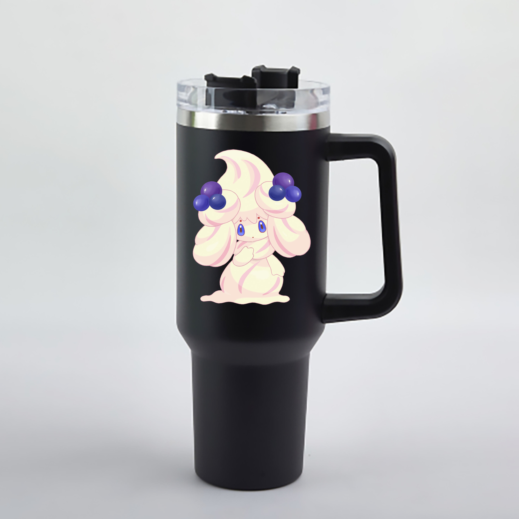 （画像用） ポケットモンスター Pokémon 1200mL車用タンブラー - クリスタルステッカー（プラスチックストロー付き）