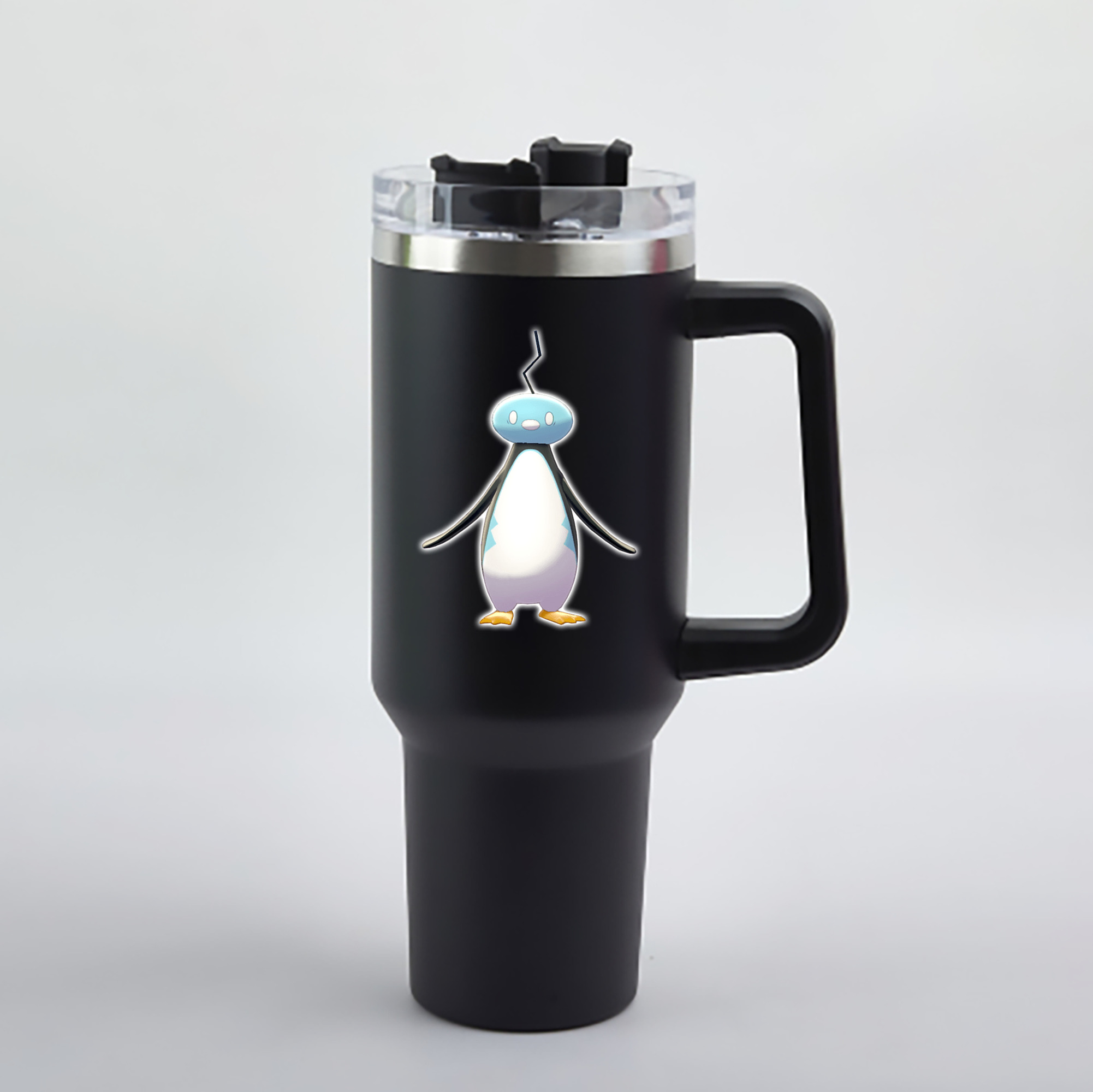 （画像用） ポケットモンスター Pokémon 1200mL車用タンブラー - クリスタルステッカー（プラスチックストロー付き）