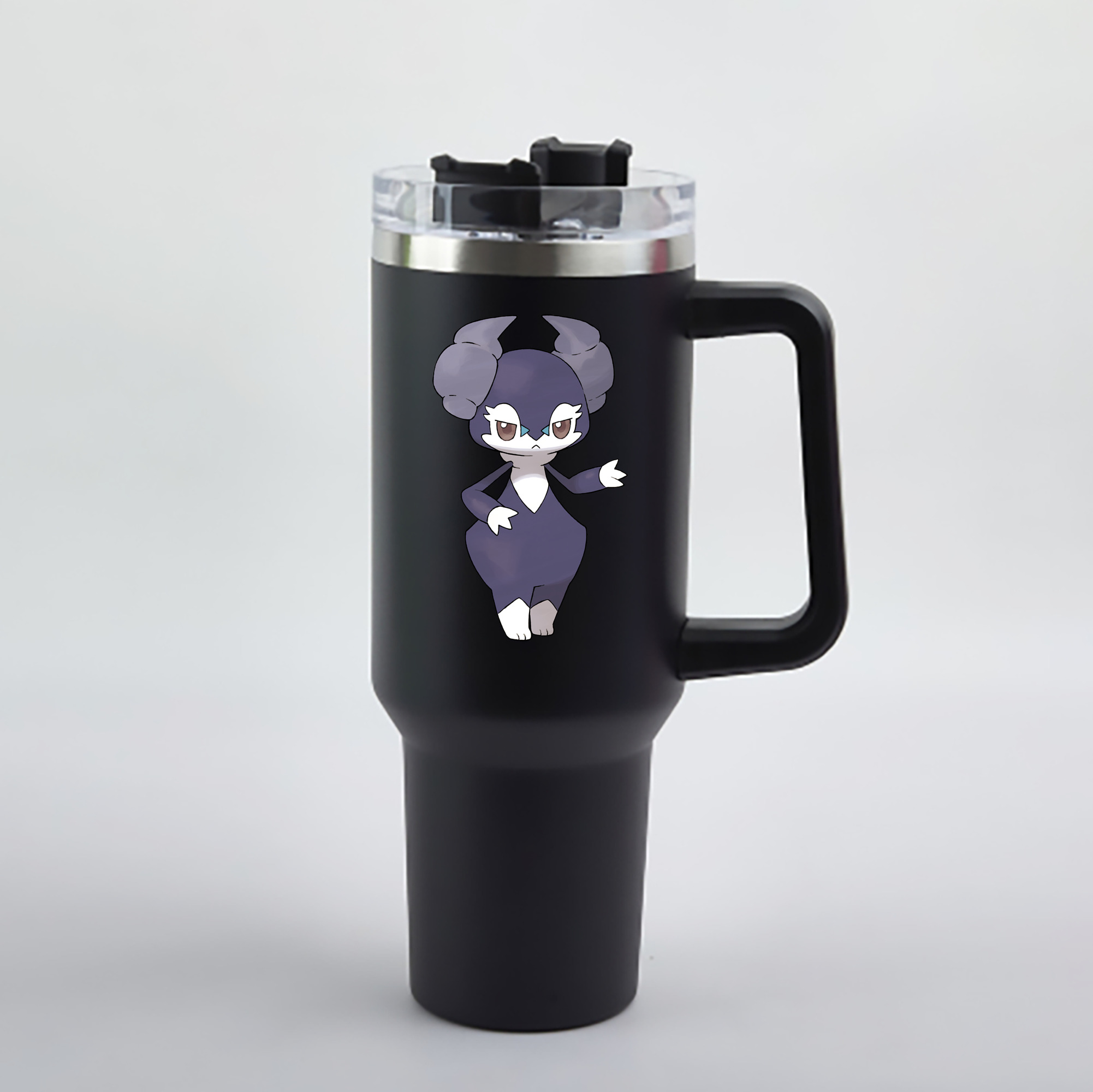 （画像用） ポケットモンスター Pokémon 1200mL車用タンブラー - クリスタルステッカー（プラスチックストロー付き）