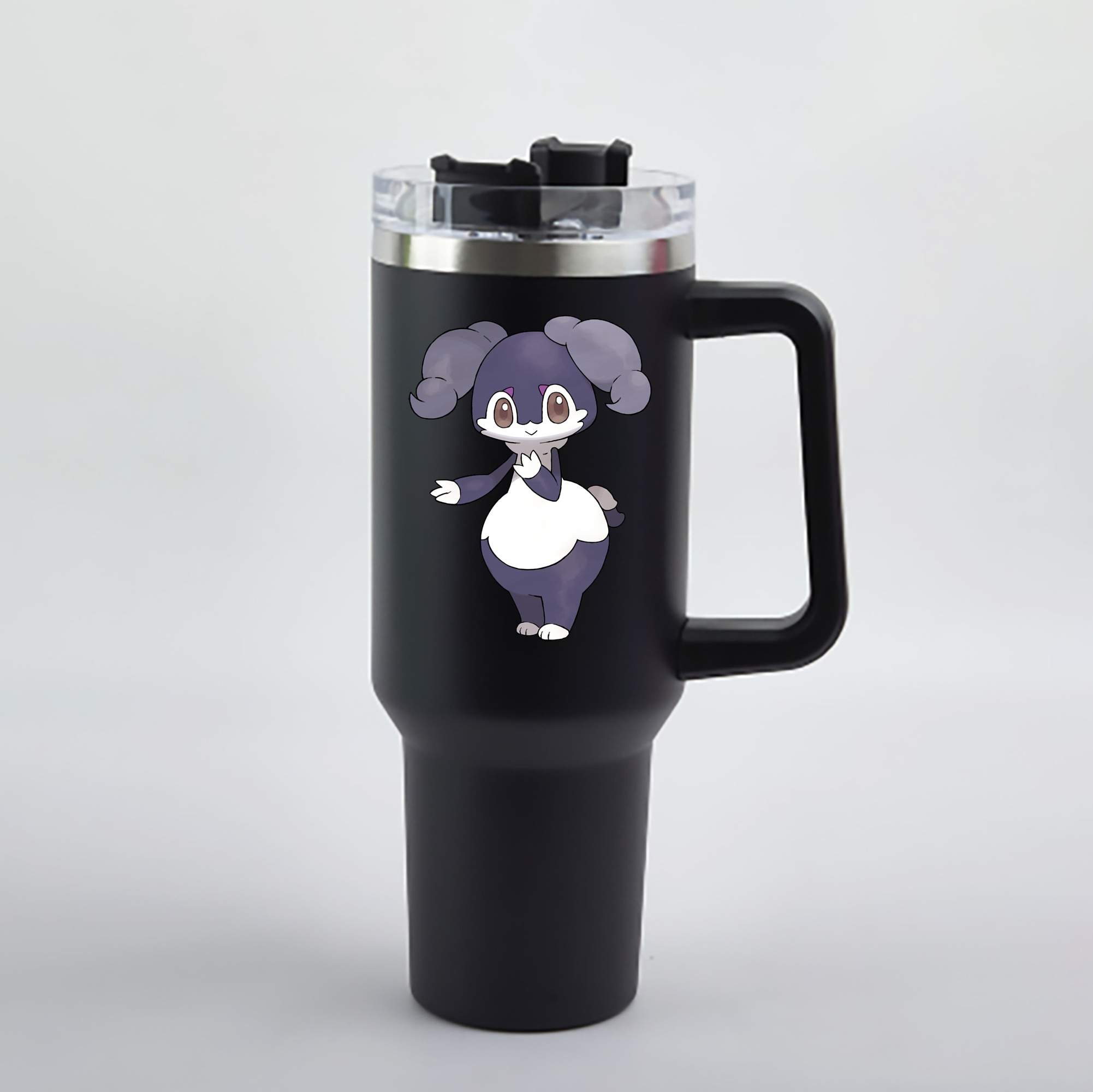 （画像用） ポケットモンスター Pokémon 1200mL車用タンブラー - クリスタルステッカー（プラスチックストロー付き）