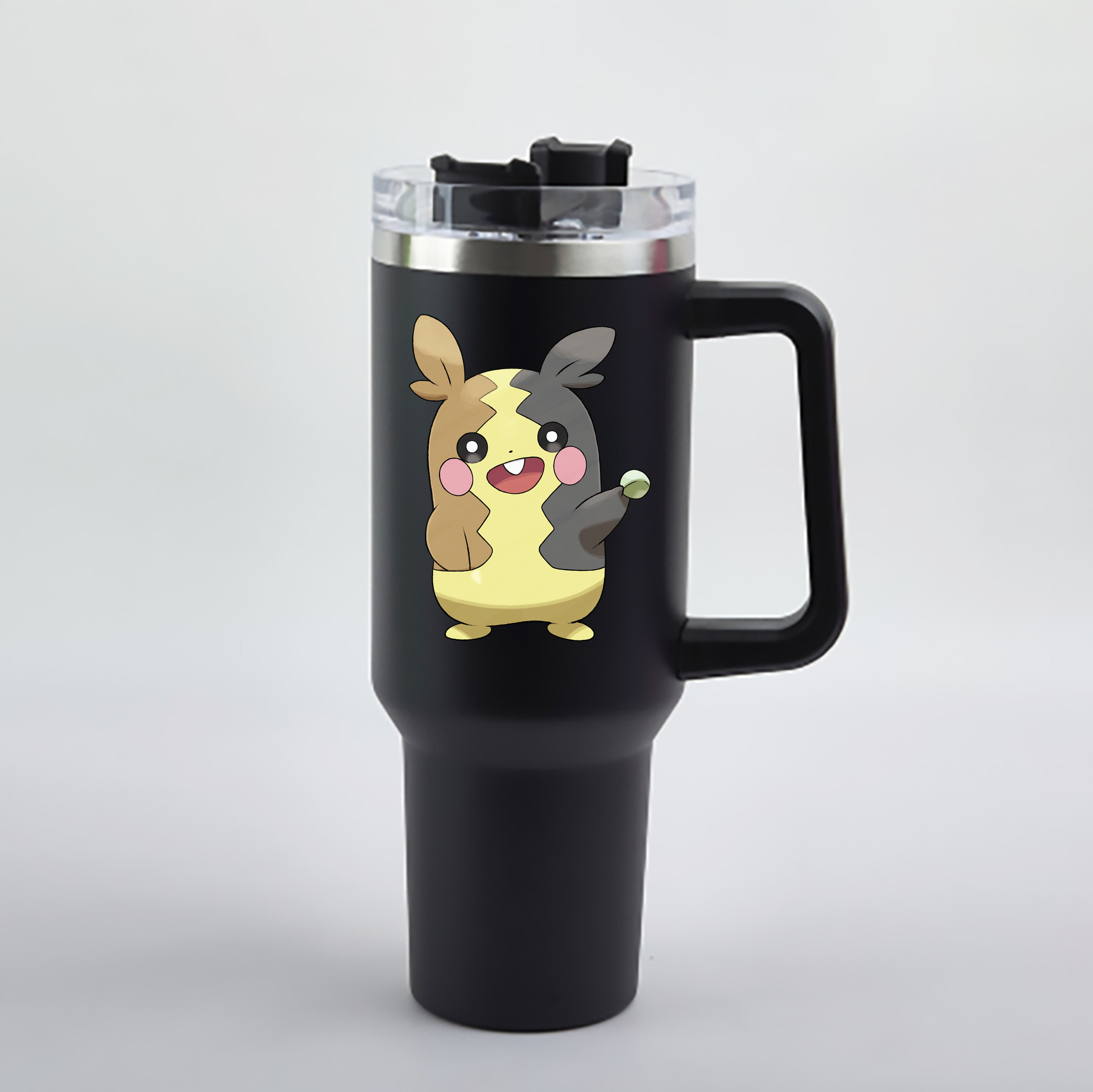 （画像用） ポケットモンスター Pokémon 1200mL車用タンブラー - クリスタルステッカー（プラスチックストロー付き）