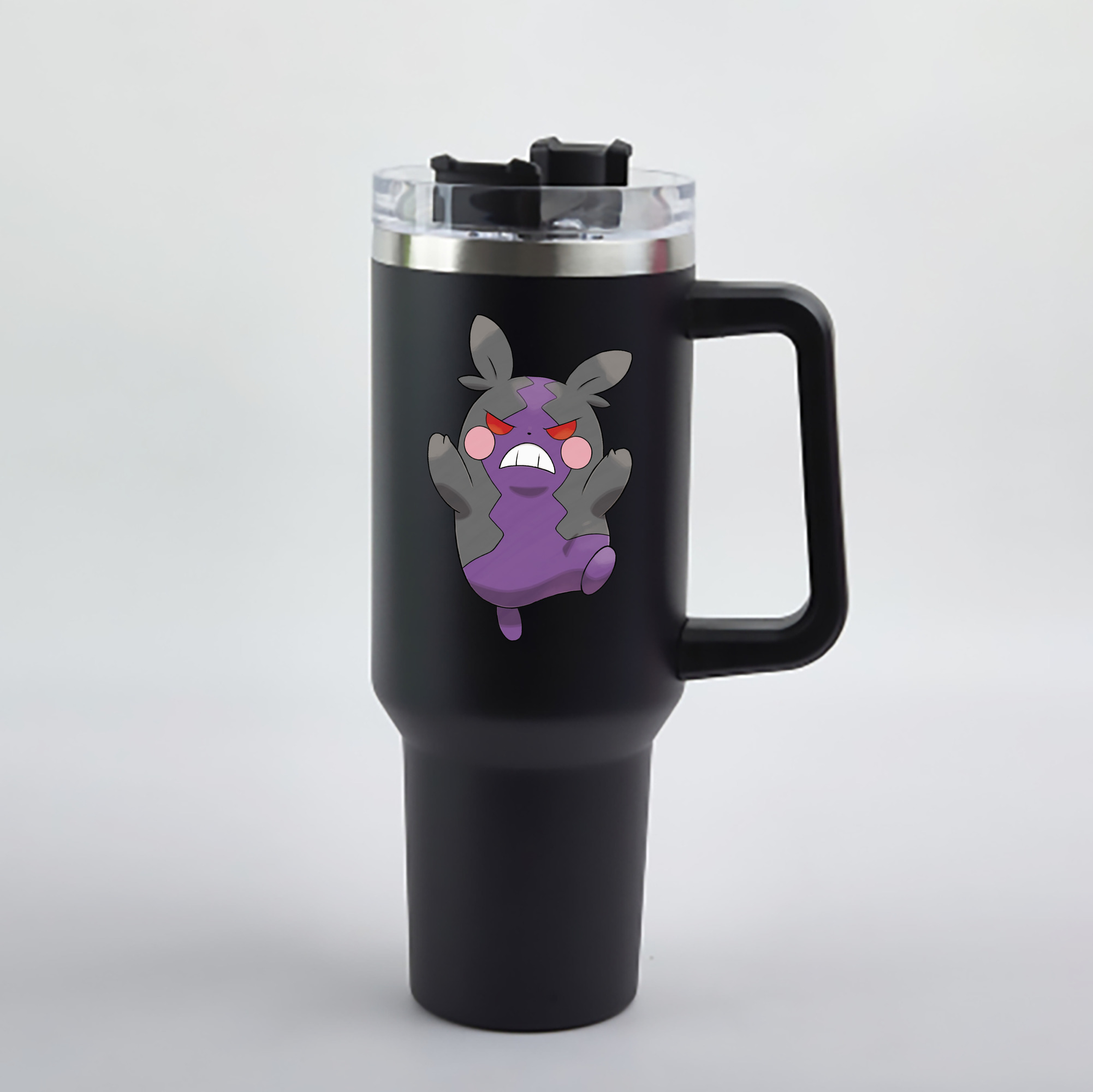 （画像用） ポケットモンスター Pokémon 1200mL車用タンブラー - クリスタルステッカー（プラスチックストロー付き）