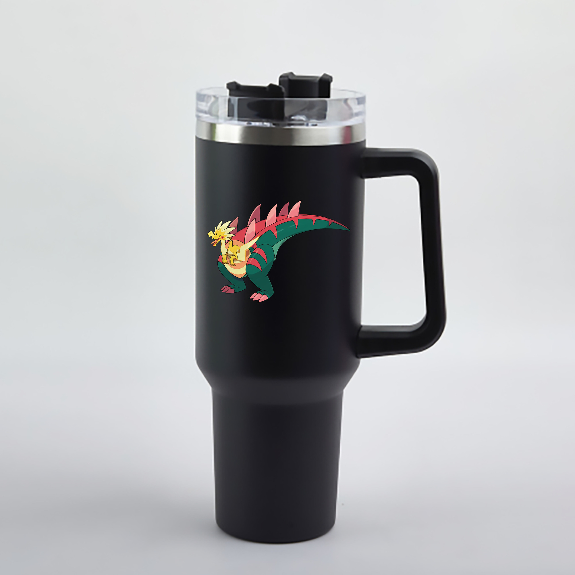 （画像用） ポケットモンスター Pokémon 1200mL車用タンブラー - クリスタルステッカー（プラスチックストロー付き）