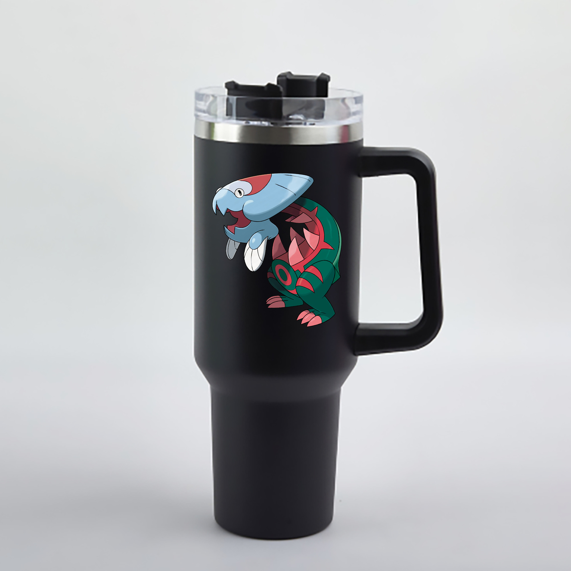 （画像用） ポケットモンスター Pokémon 1200mL車用タンブラー - クリスタルステッカー（プラスチックストロー付き）