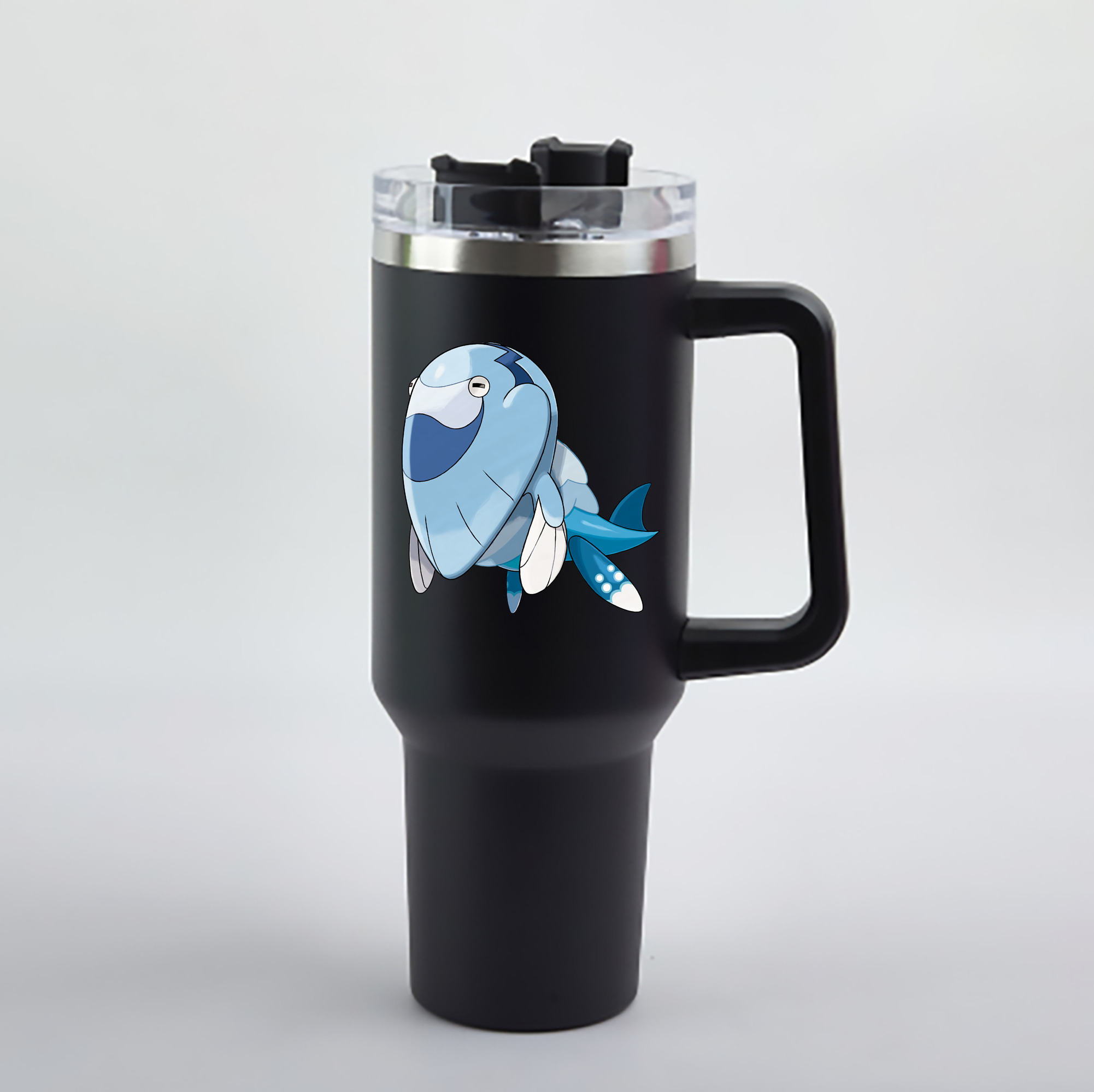 （画像用） ポケットモンスター Pokémon 1200mL車用タンブラー - クリスタルステッカー（プラスチックストロー付き）