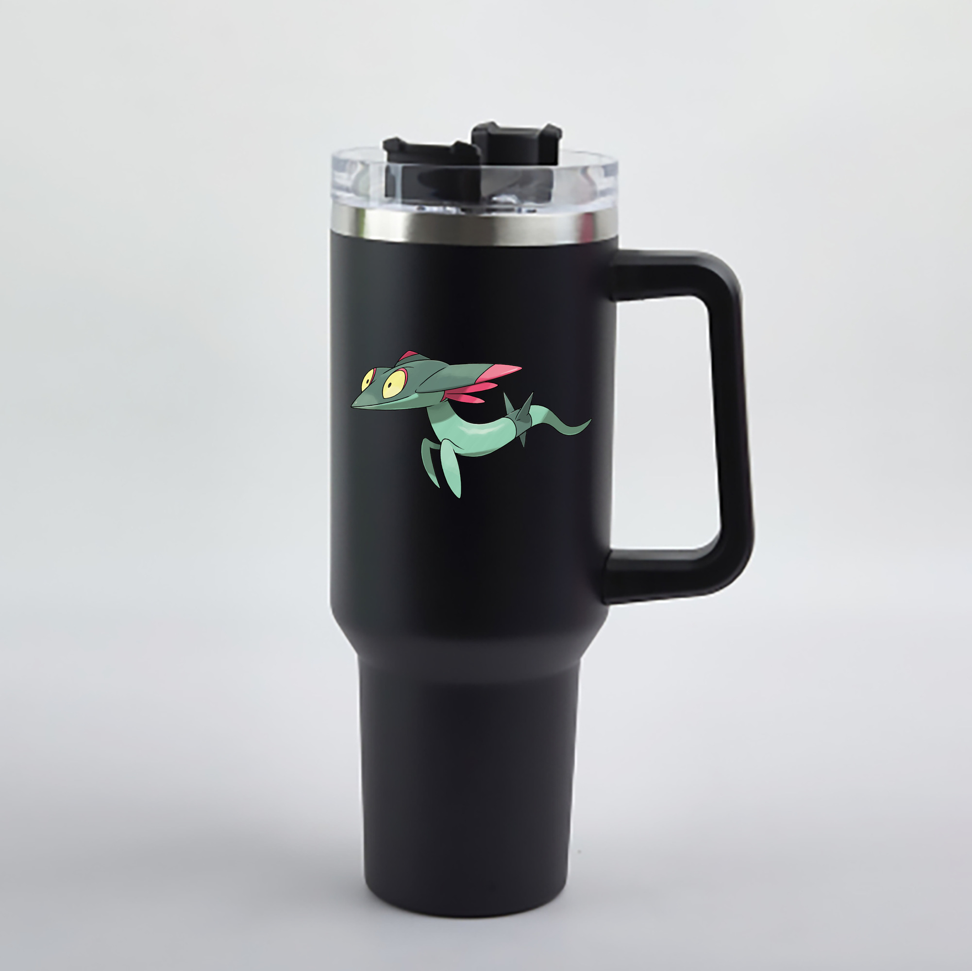 （画像用） ポケットモンスター Pokémon 1200mL車用タンブラー - クリスタルステッカー（プラスチックストロー付き）