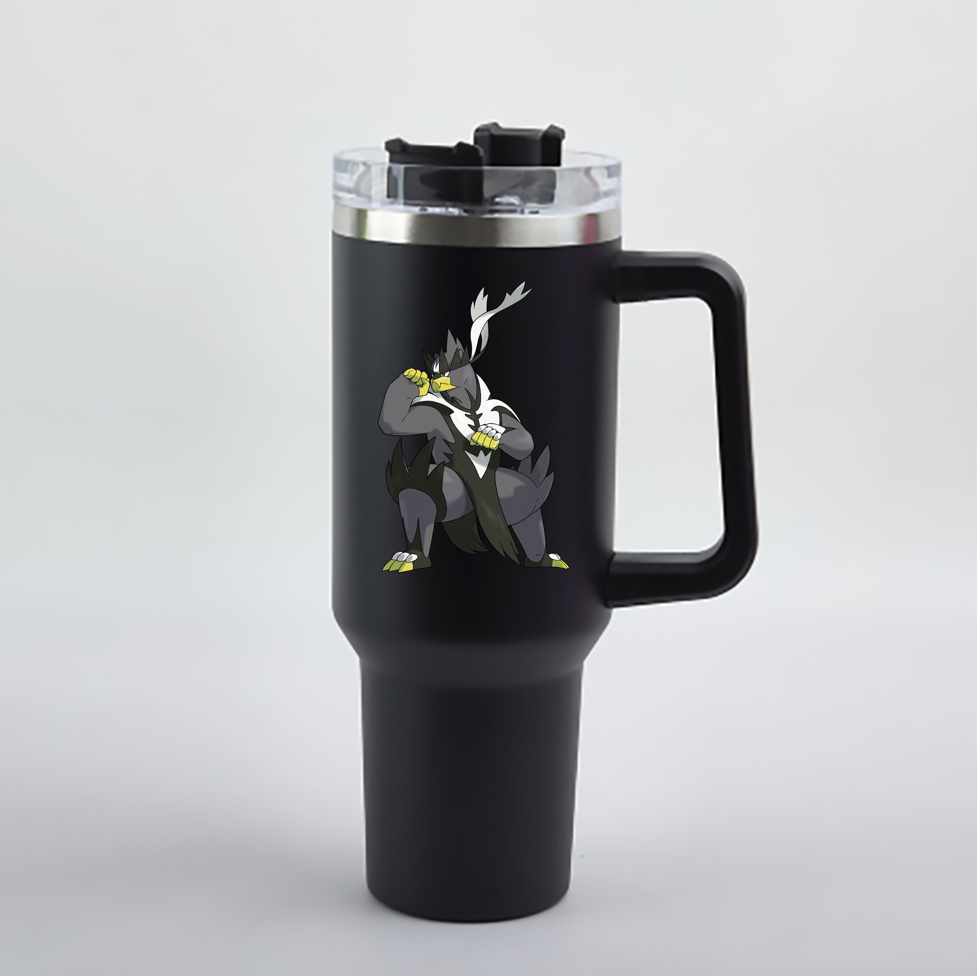 （画像用） ポケットモンスター Pokémon 1200mL車用タンブラー - クリスタルステッカー（プラスチックストロー付き）