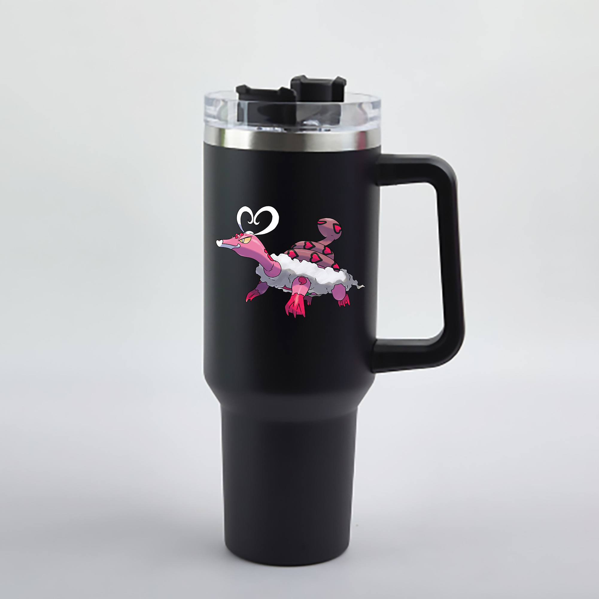 （画像用） ポケットモンスター Pokémon 1200mL車用タンブラー - クリスタルステッカー（プラスチックストロー付き）