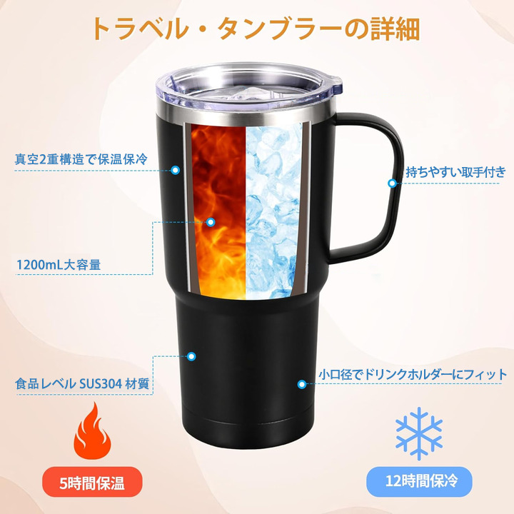 ポケットモンスター Pokémon 1200mL車用タンブラー - クリスタルステッカー（プラスチックストロー付き）