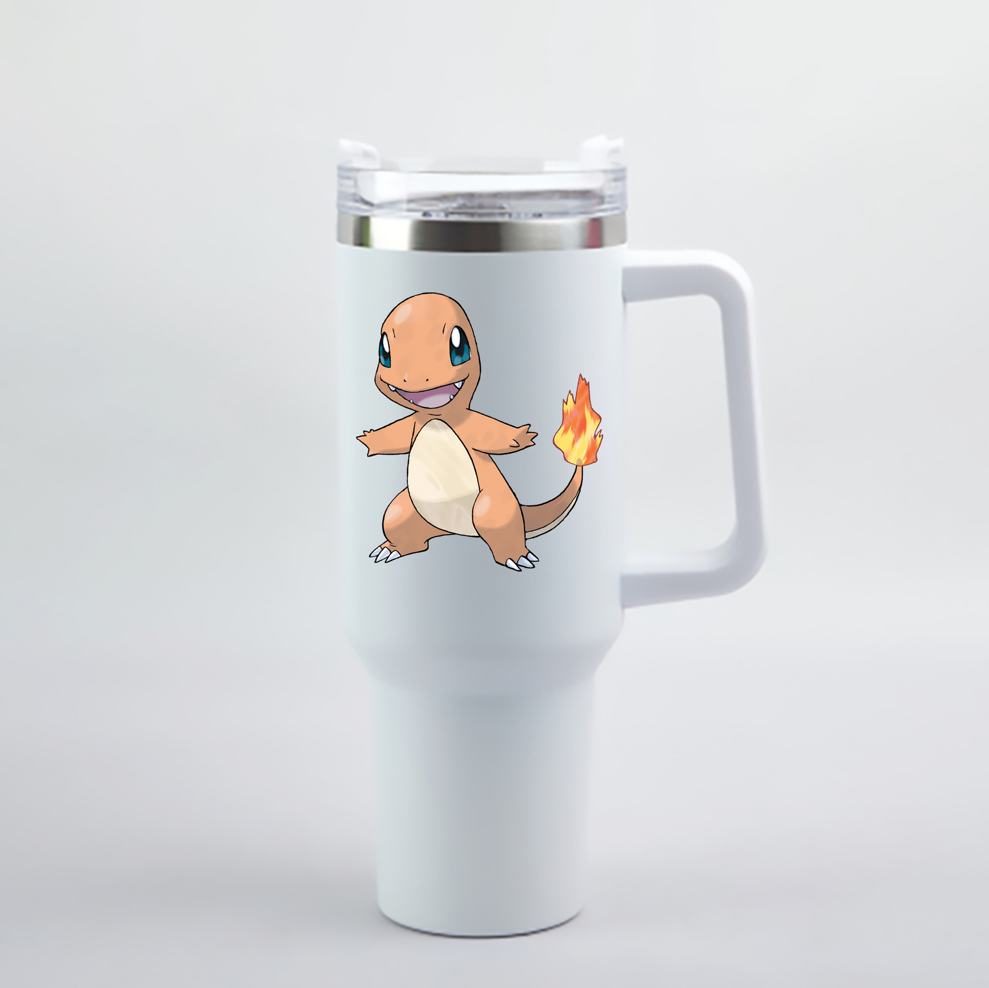 （画像用） ポケットモンスター Pokémon 1200mL車用タンブラー - クリスタルステッカー（プラスチックストロー付き）