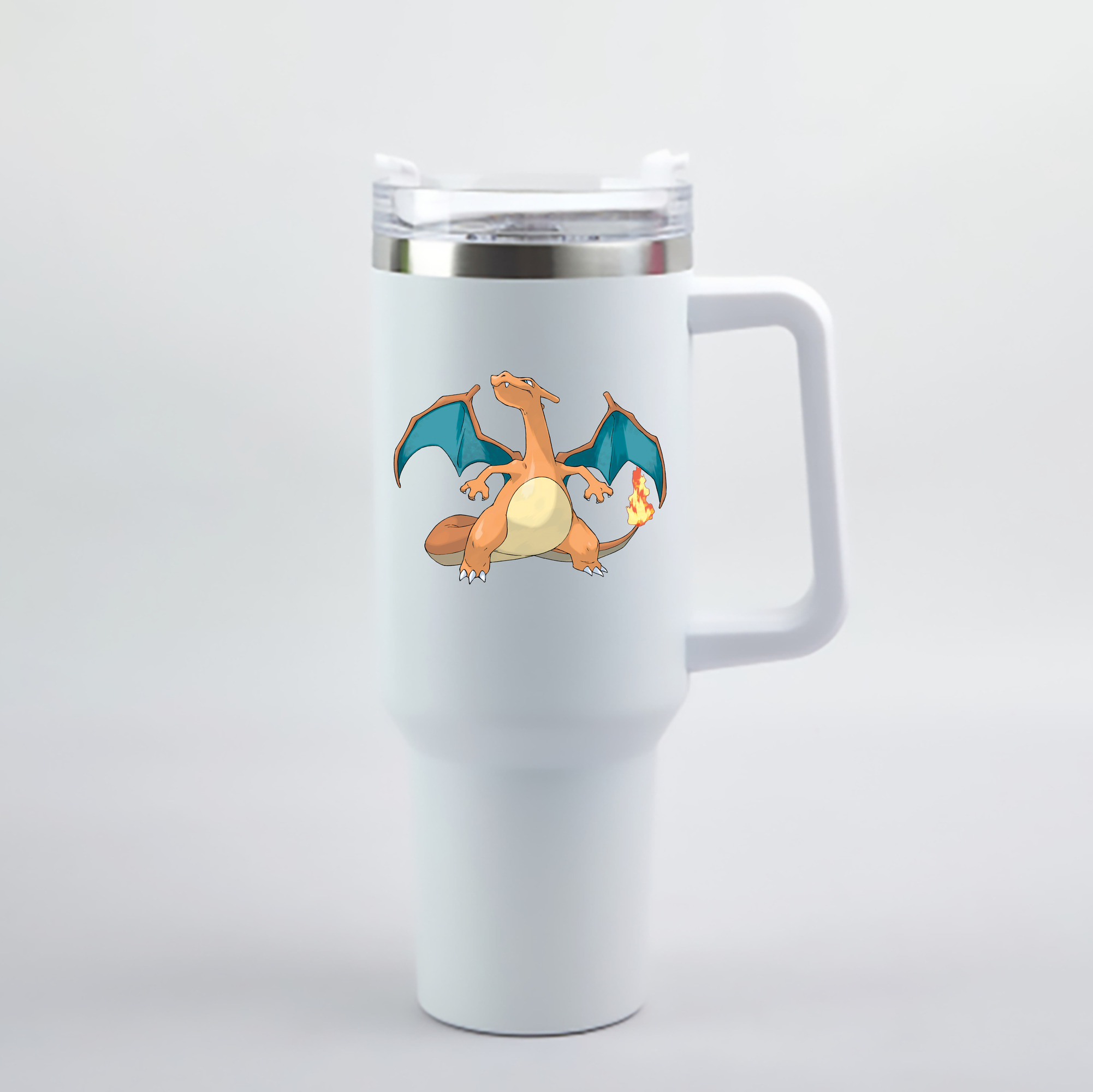 （画像用） ポケットモンスター Pokémon 1200mL車用タンブラー - クリスタルステッカー（プラスチックストロー付き）