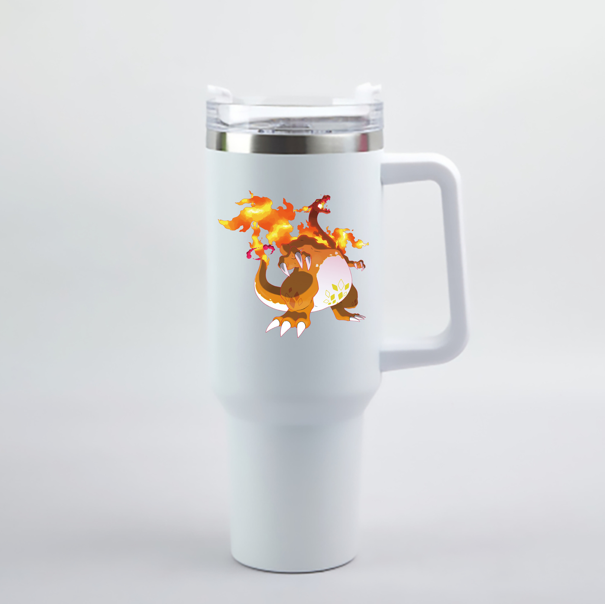 （画像用） ポケットモンスター Pokémon 1200mL車用タンブラー - クリスタルステッカー（プラスチックストロー付き）