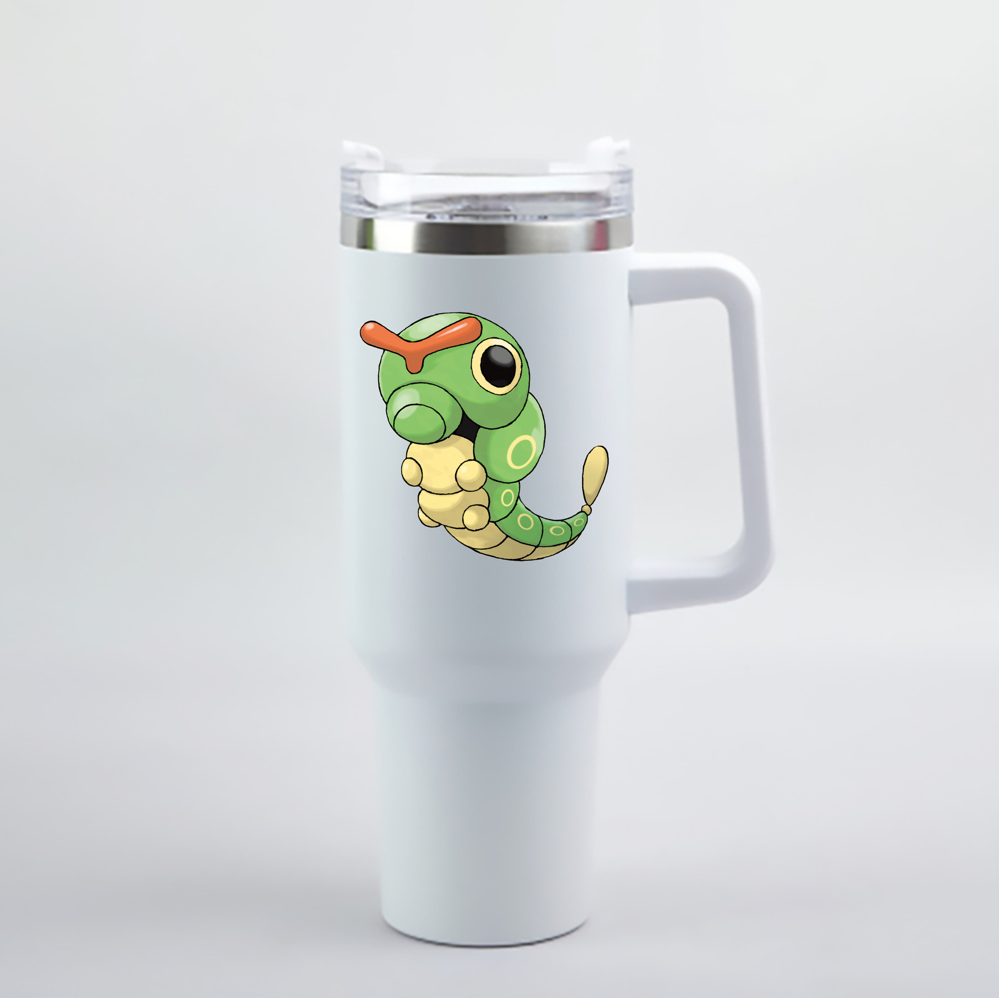 （画像用） ポケットモンスター Pokémon 1200mL車用タンブラー - クリスタルステッカー（プラスチックストロー付き）