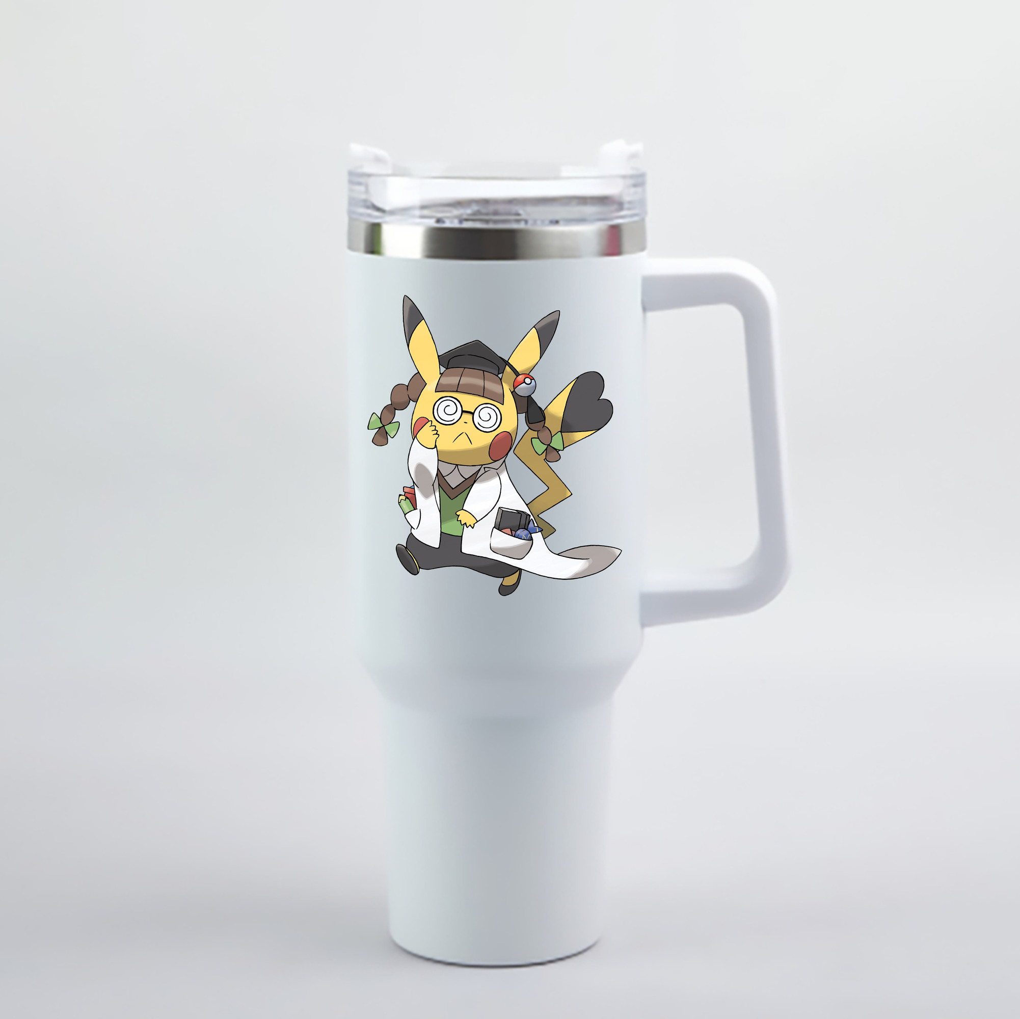 （画像用） ポケットモンスター Pokémon 1200mL車用タンブラー - クリスタルステッカー（プラスチックストロー付き）