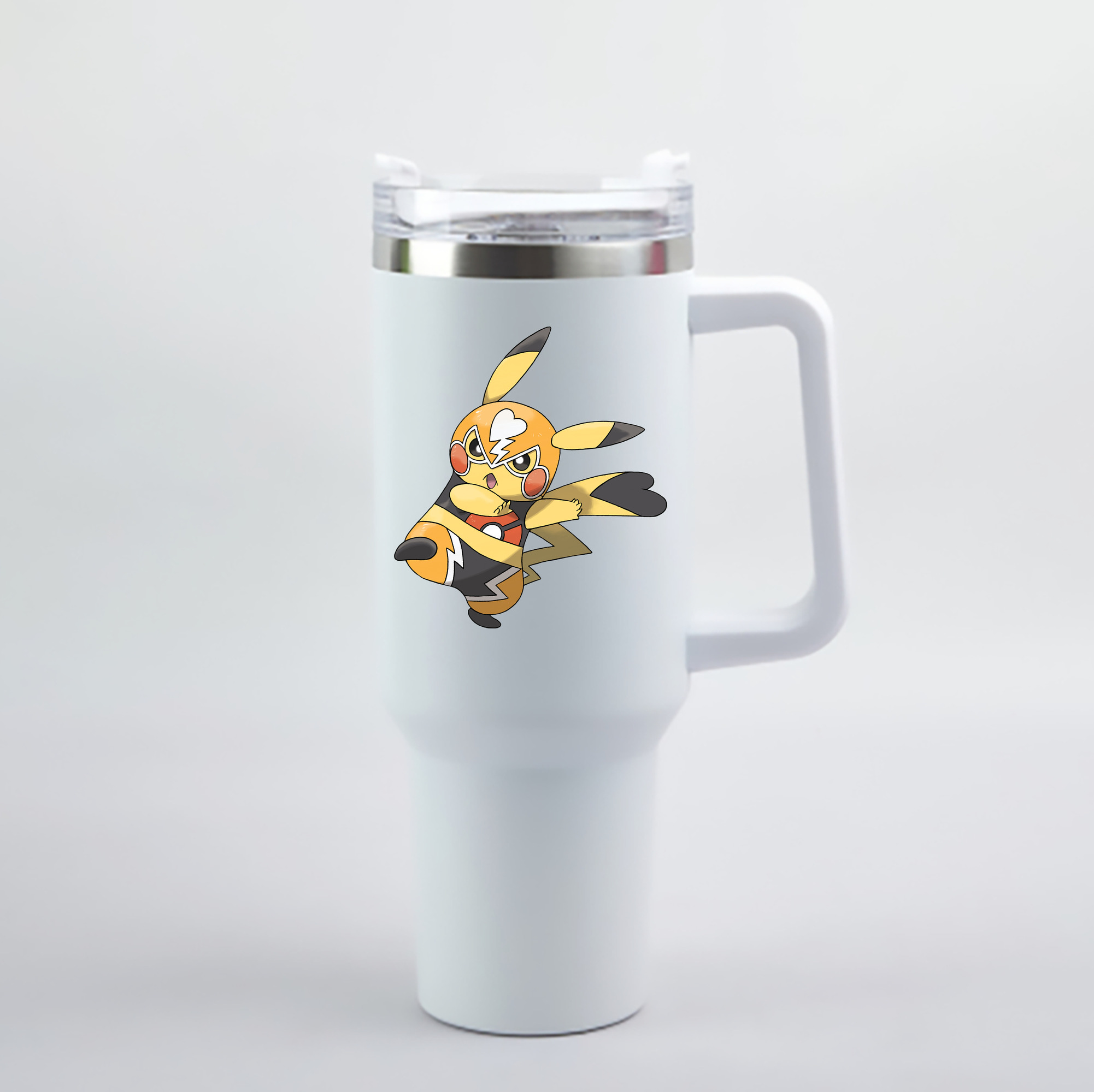 （画像用） ポケットモンスター Pokémon 1200mL車用タンブラー - クリスタルステッカー（プラスチックストロー付き）