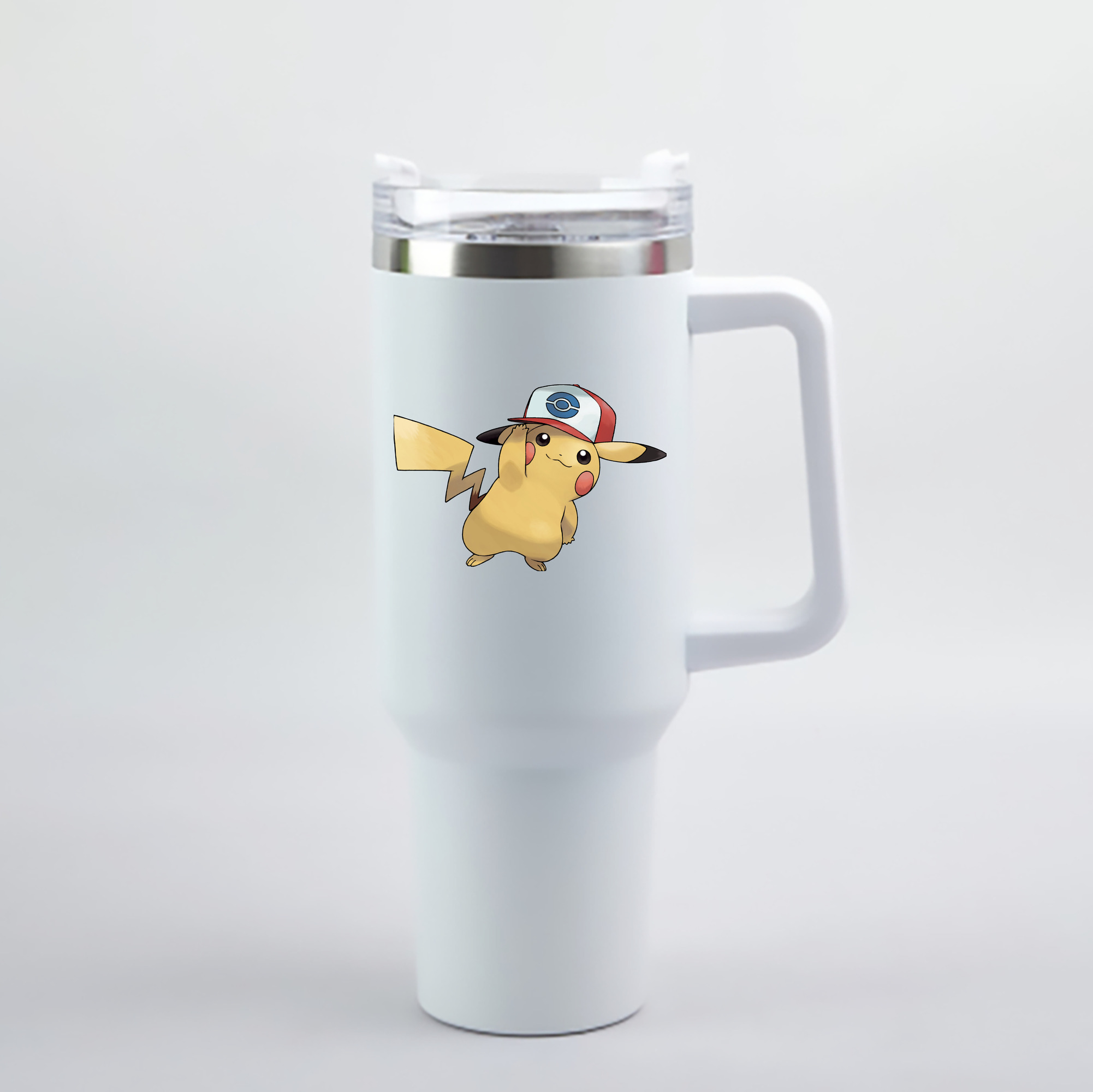 （画像用） ポケットモンスター Pokémon 1200mL車用タンブラー - クリスタルステッカー（プラスチックストロー付き）