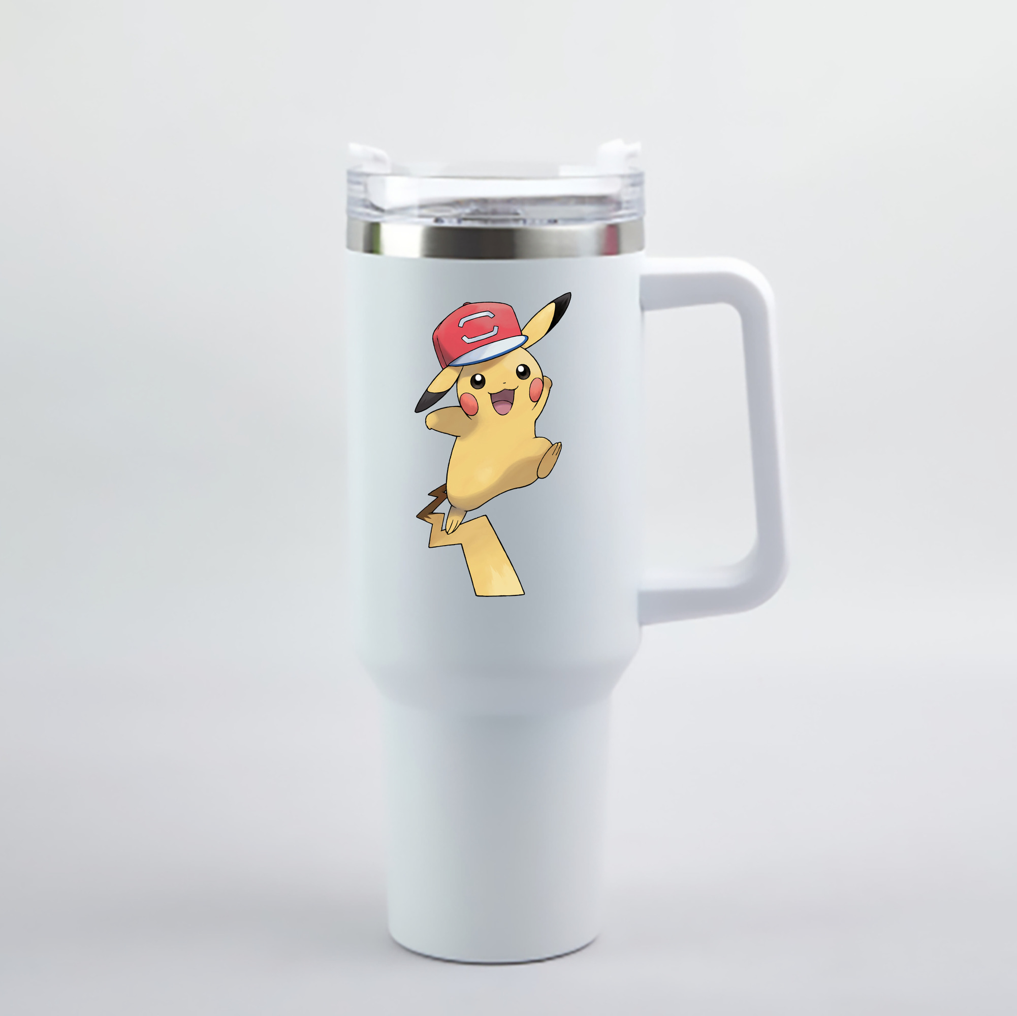 （画像用） ポケットモンスター Pokémon 1200mL車用タンブラー - クリスタルステッカー（プラスチックストロー付き）