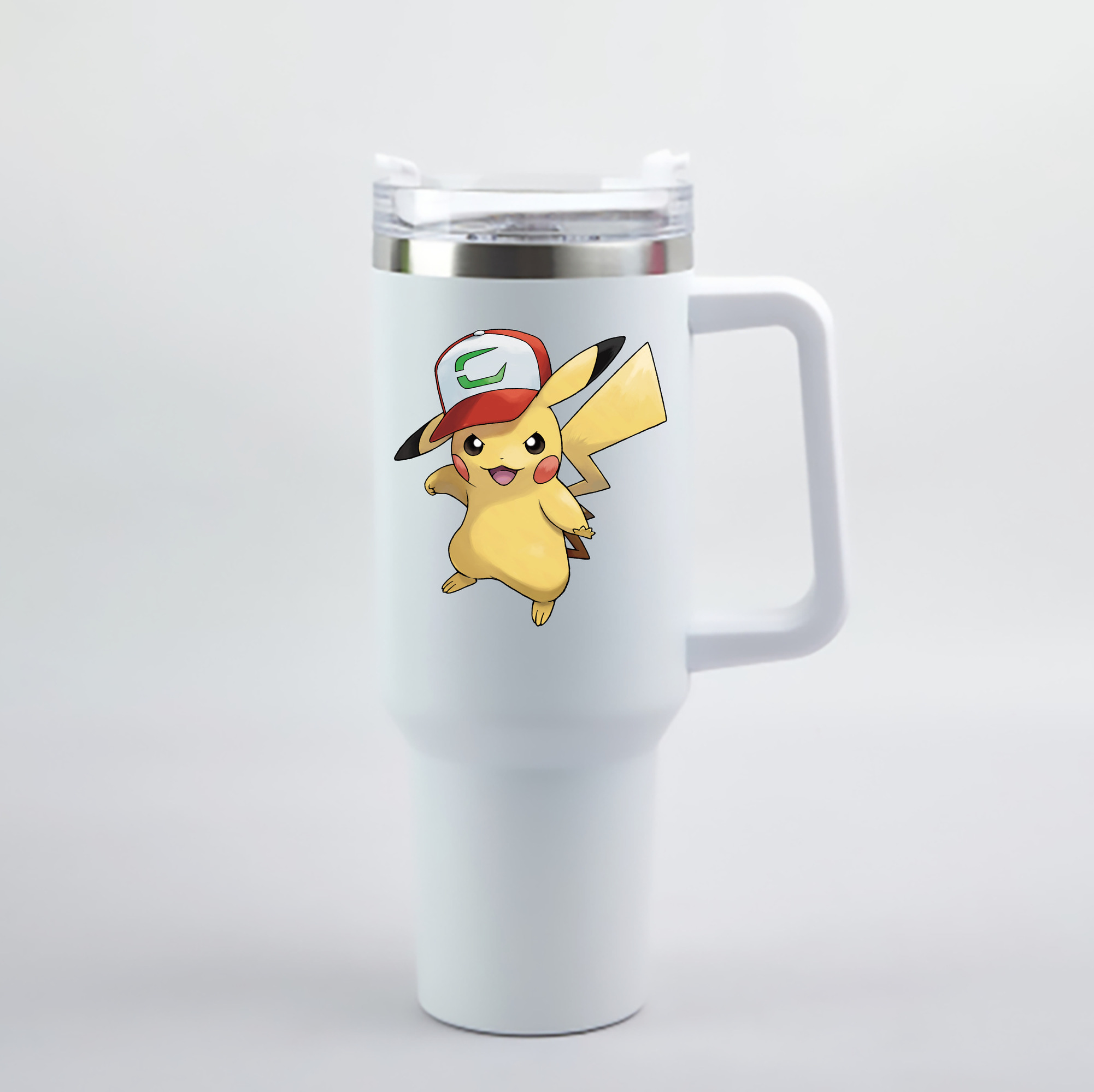 （画像用） ポケットモンスター Pokémon 1200mL車用タンブラー - クリスタルステッカー（プラスチックストロー付き）