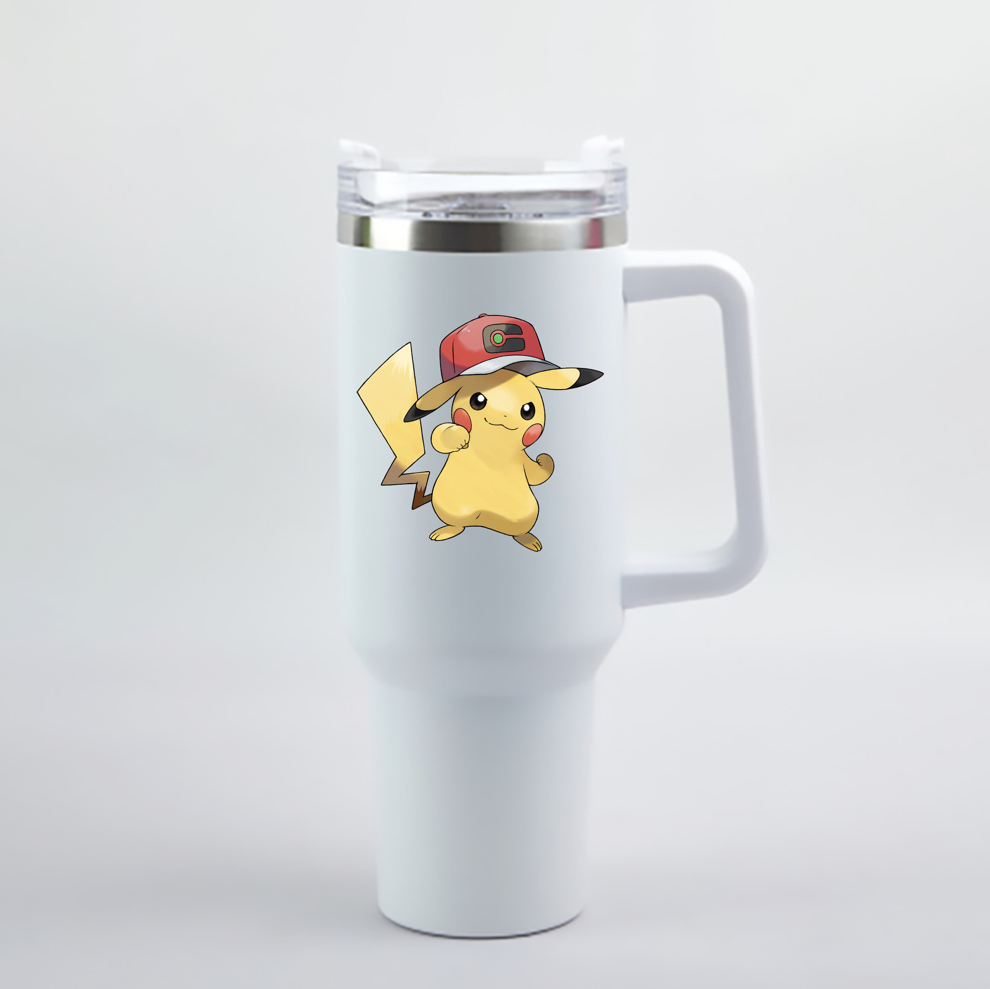 （画像用） ポケットモンスター Pokémon 1200mL車用タンブラー - クリスタルステッカー（プラスチックストロー付き）