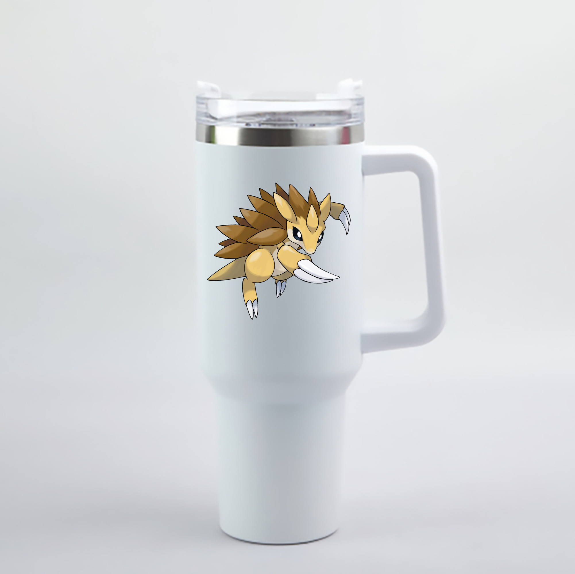 （画像用） ポケットモンスター Pokémon 1200mL車用タンブラー - クリスタルステッカー（プラスチックストロー付き）