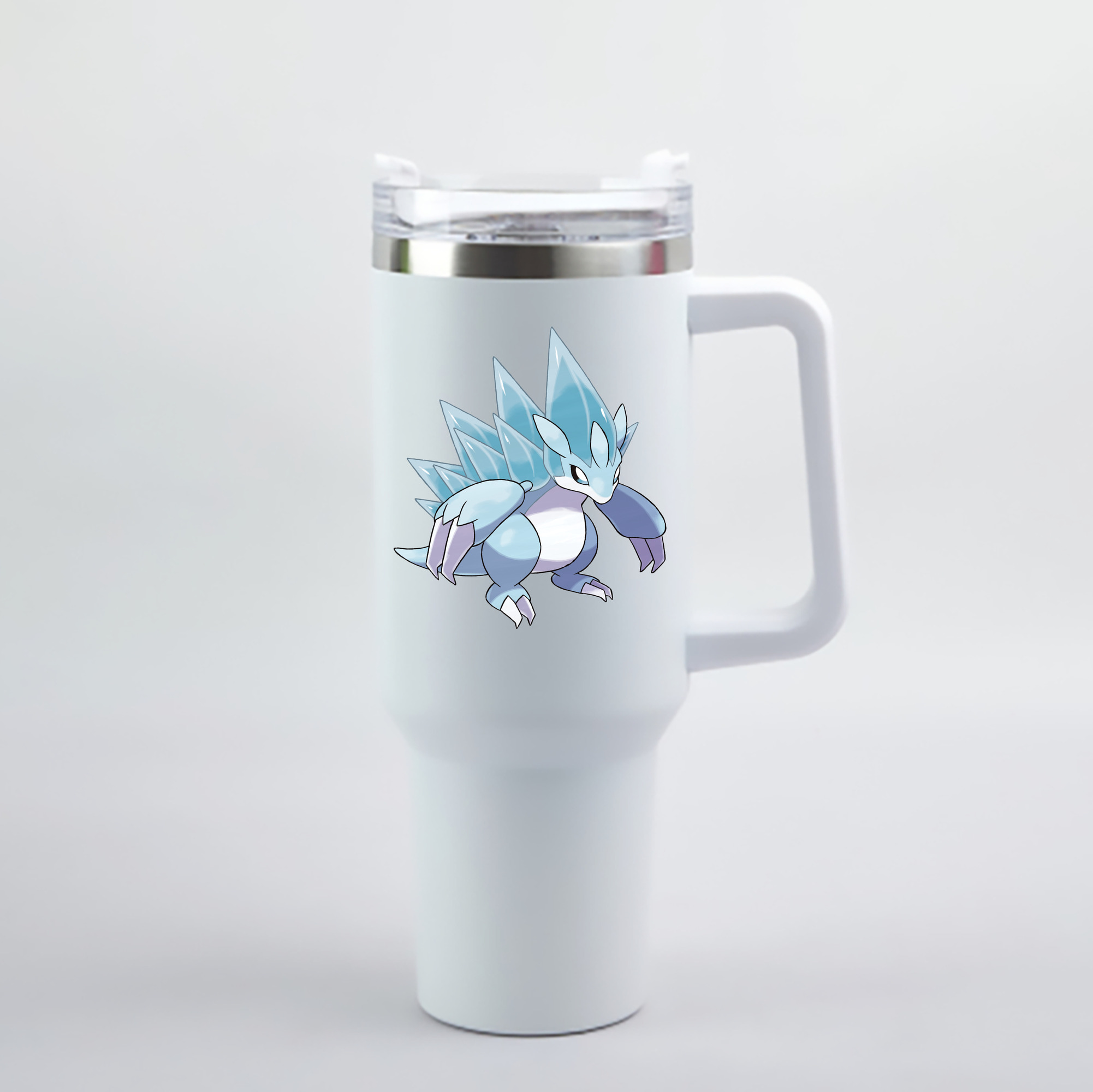 （画像用） ポケットモンスター Pokémon 1200mL車用タンブラー - クリスタルステッカー（プラスチックストロー付き）
