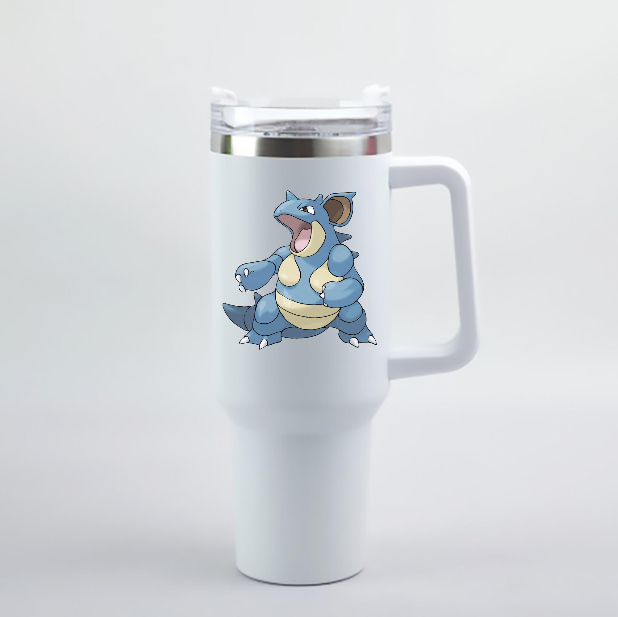 （画像用） ポケットモンスター Pokémon 1200mL車用タンブラー - クリスタルステッカー（プラスチックストロー付き）