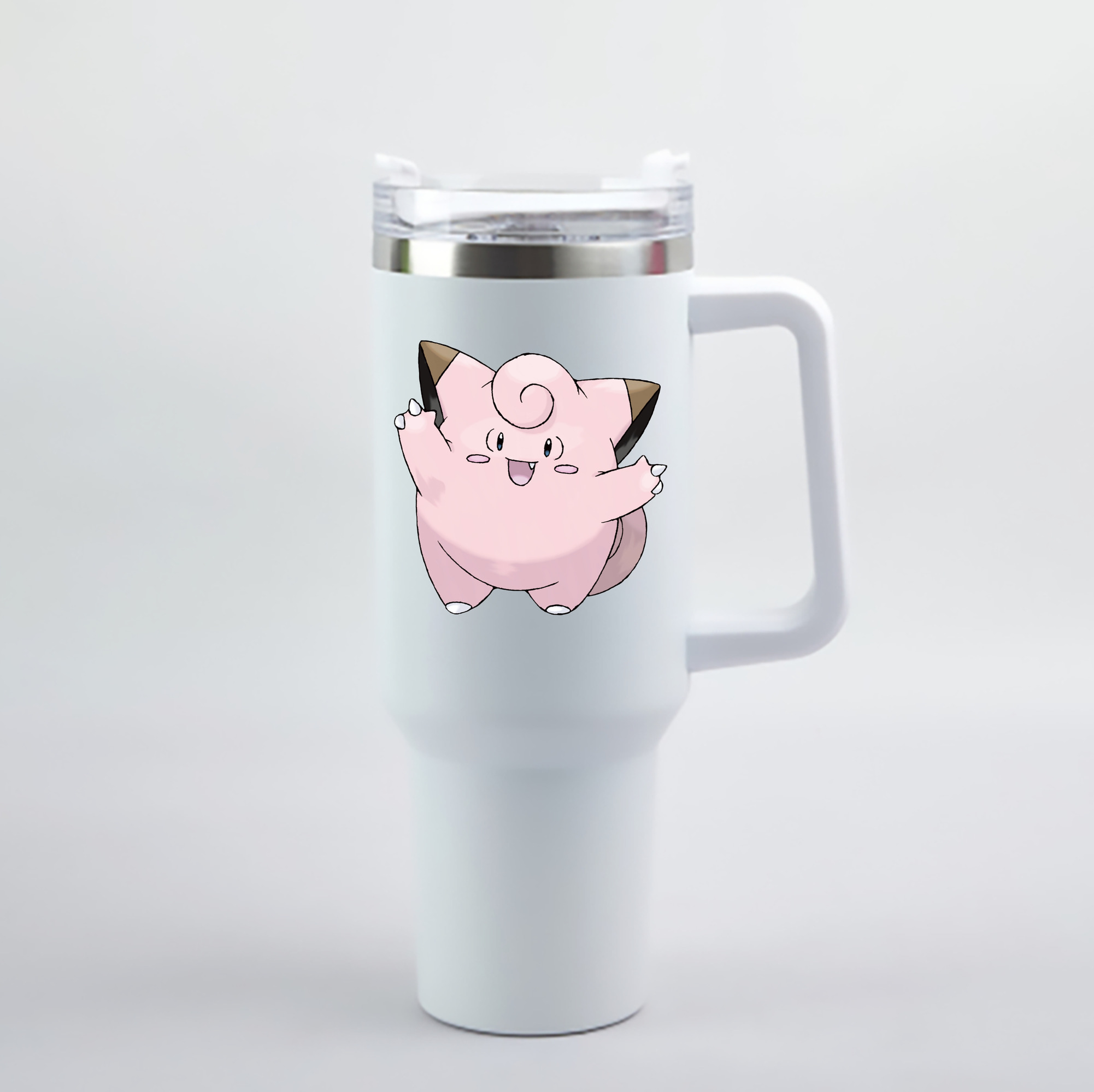 （画像用） ポケットモンスター Pokémon 1200mL車用タンブラー - クリスタルステッカー（プラスチックストロー付き）