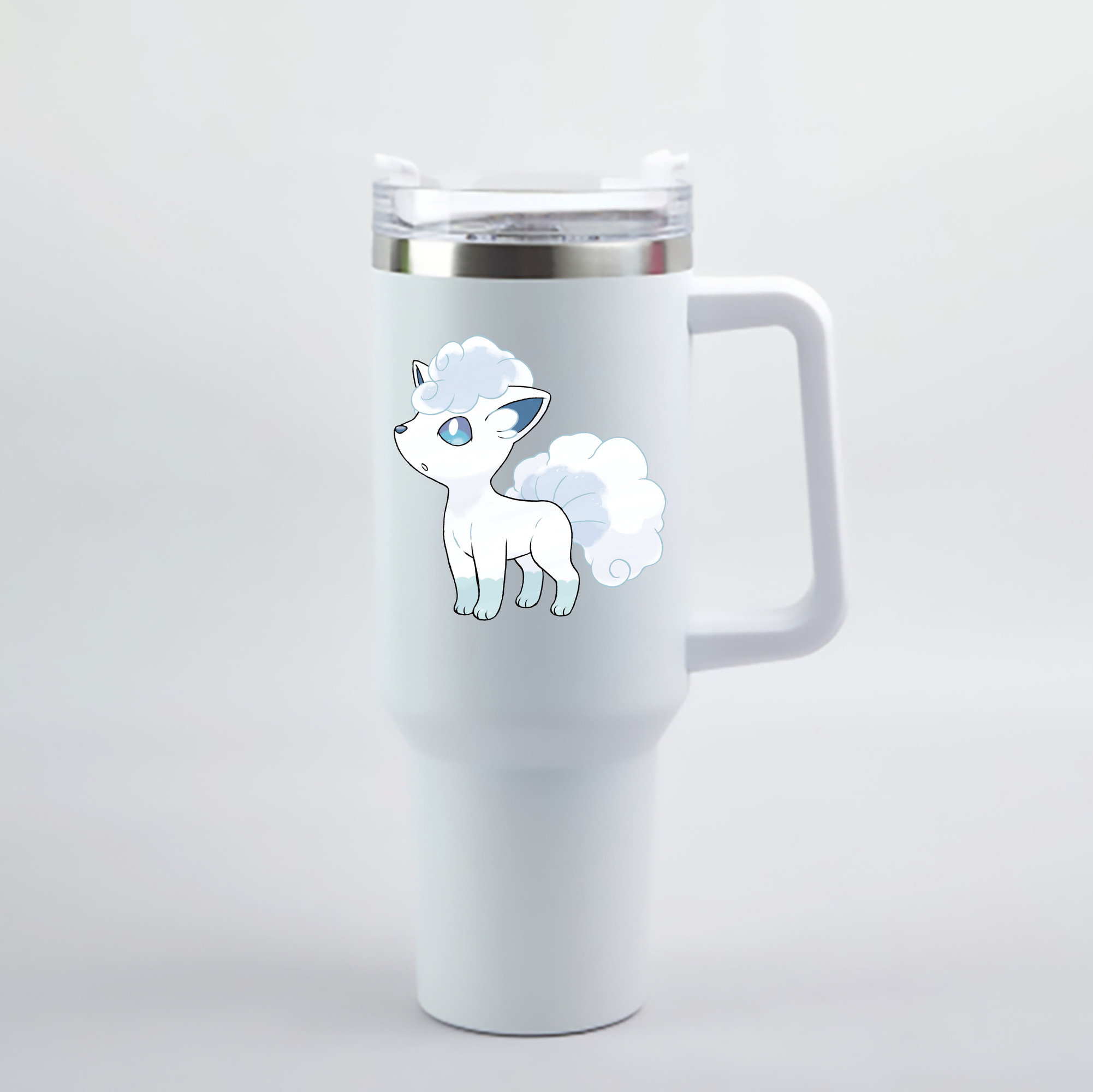 （画像用） ポケットモンスター Pokémon 1200mL車用タンブラー - クリスタルステッカー（プラスチックストロー付き）