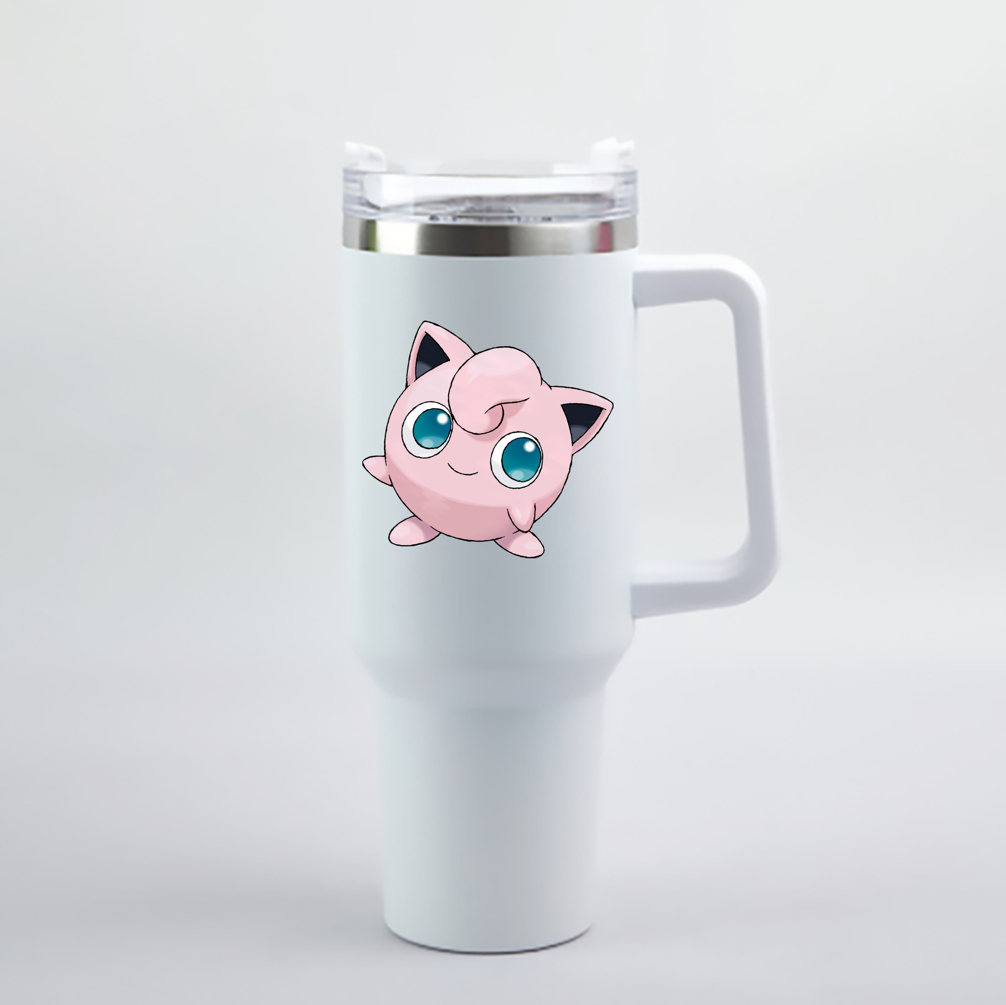 （画像用） ポケットモンスター Pokémon 1200mL車用タンブラー - クリスタルステッカー（プラスチックストロー付き）