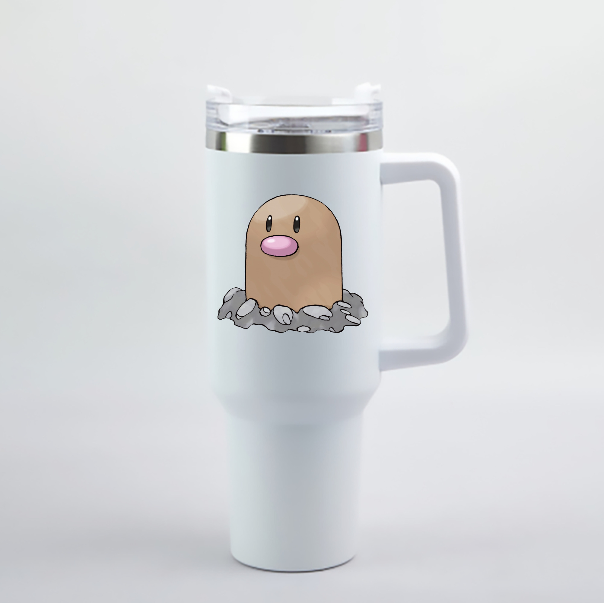 （画像用） ポケットモンスター Pokémon 1200mL車用タンブラー - クリスタルステッカー（プラスチックストロー付き）
