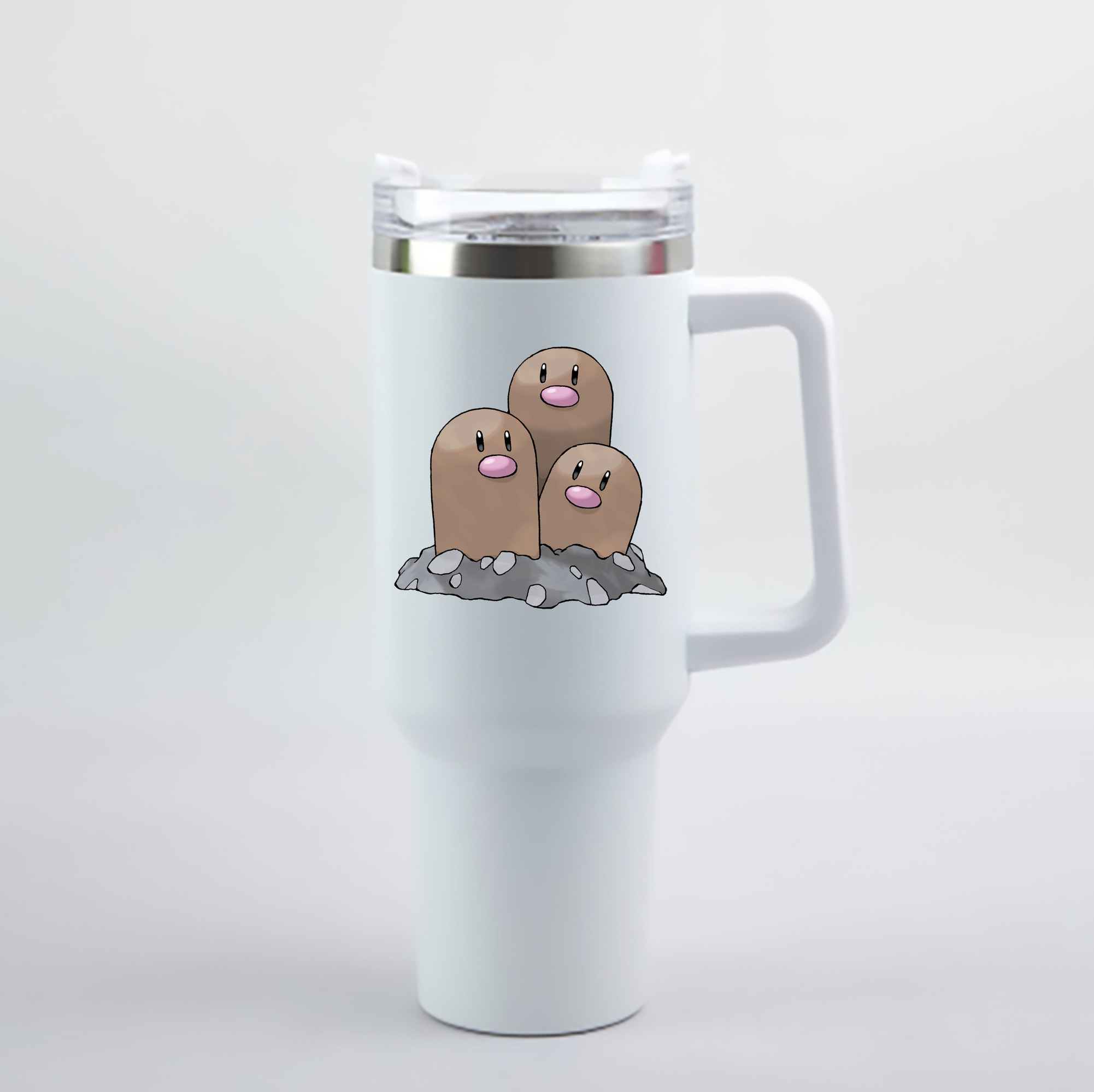 （画像用） ポケットモンスター Pokémon 1200mL車用タンブラー - クリスタルステッカー（プラスチックストロー付き）