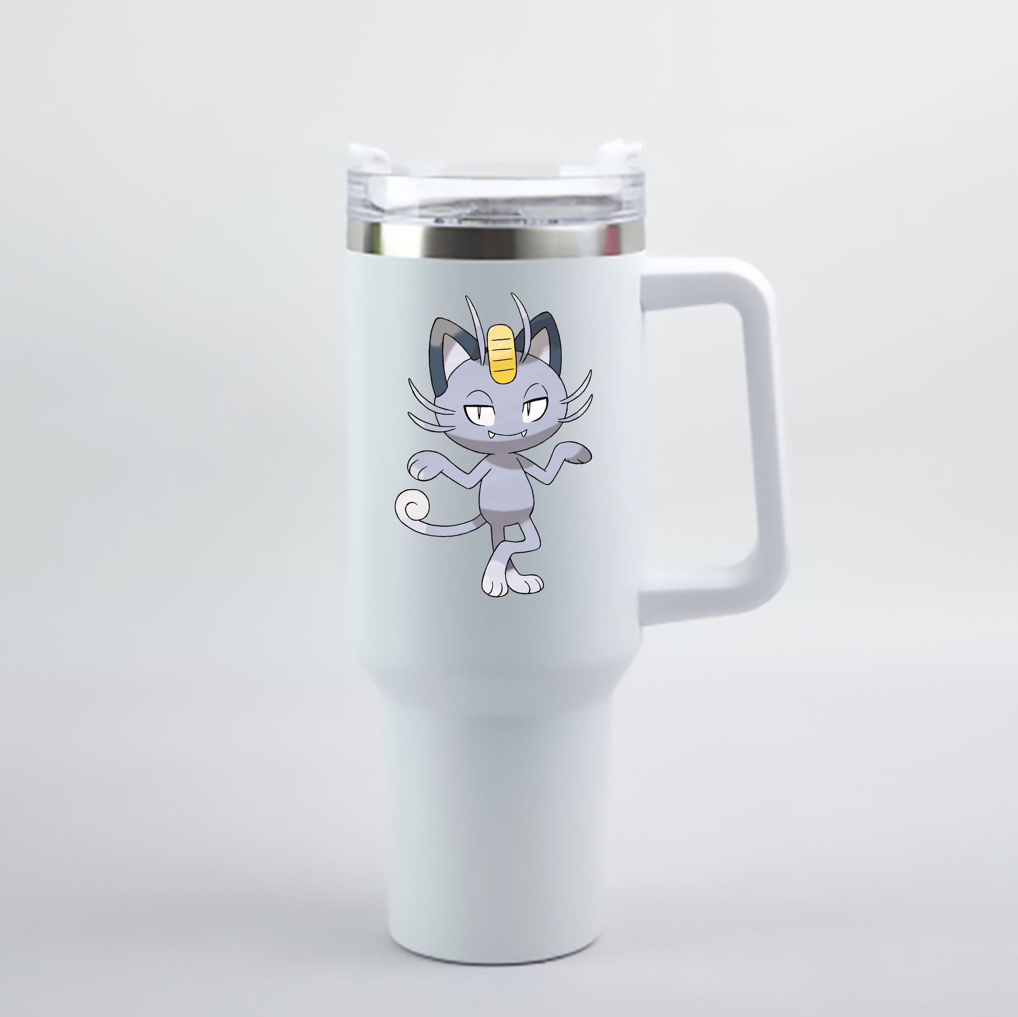 （画像用） ポケットモンスター Pokémon 1200mL車用タンブラー - クリスタルステッカー（プラスチックストロー付き）