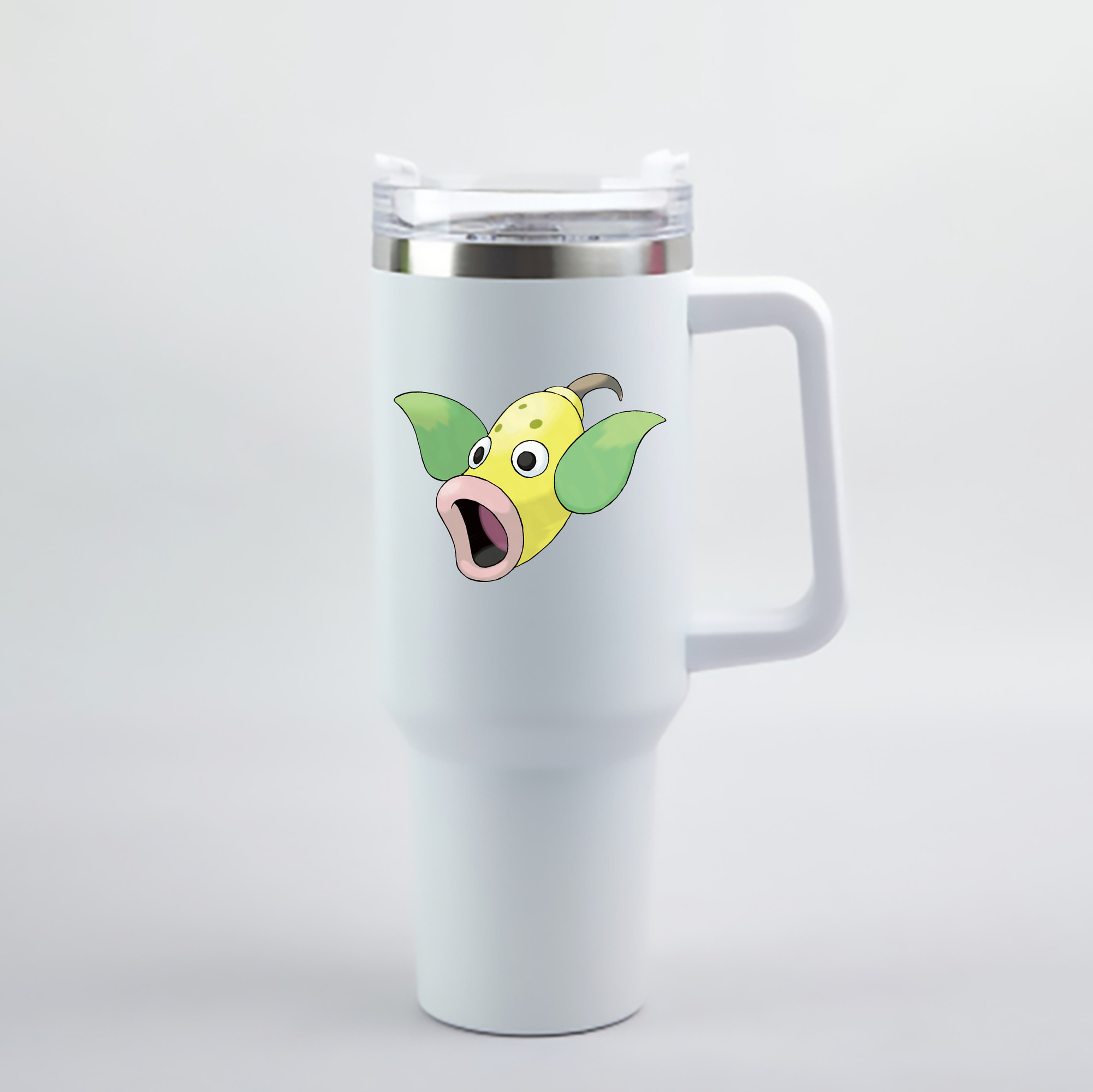 （画像用） ポケットモンスター Pokémon 1200mL車用タンブラー - クリスタルステッカー（プラスチックストロー付き）