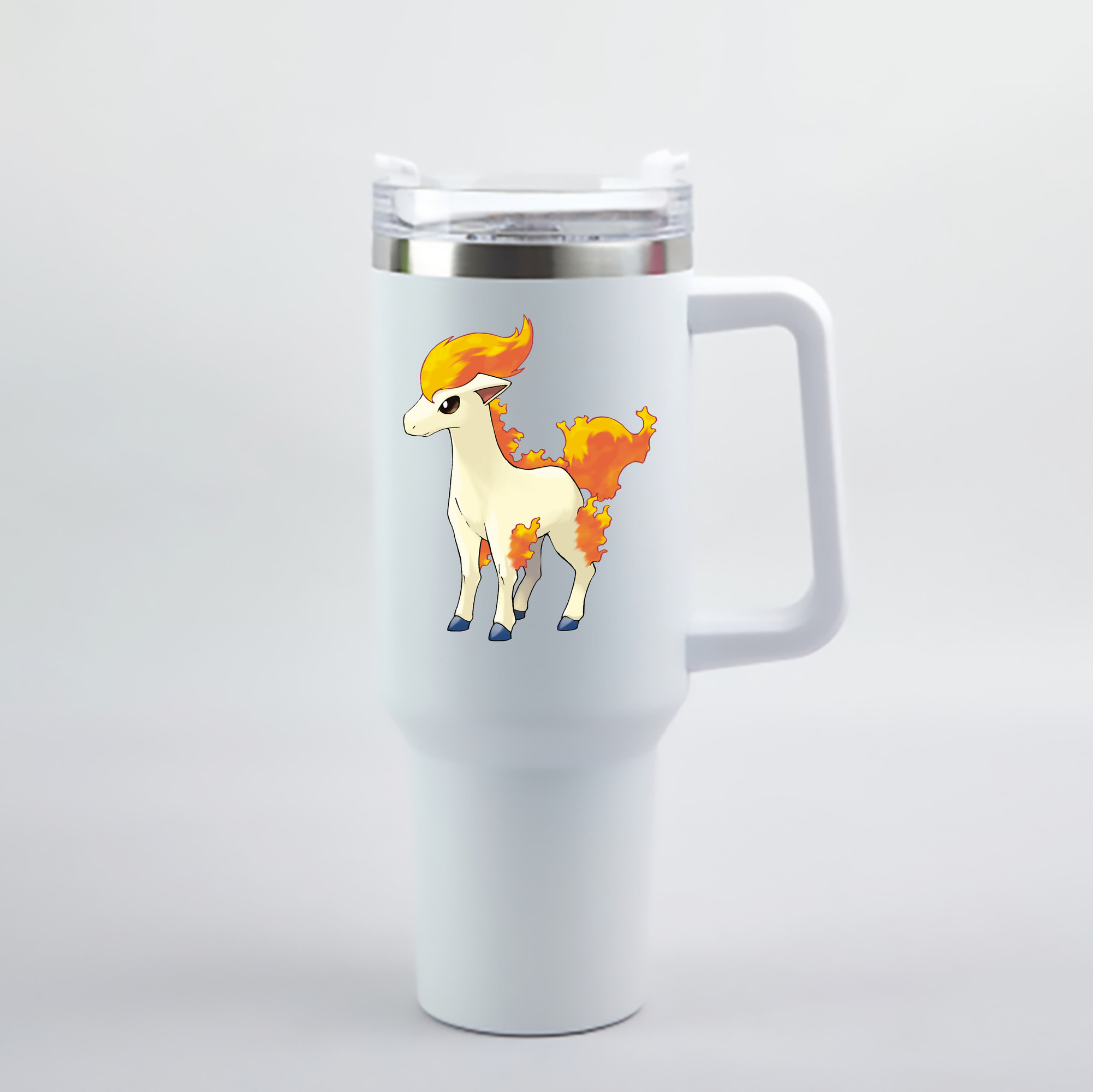 （画像用） ポケットモンスター Pokémon 1200mL車用タンブラー - クリスタルステッカー（プラスチックストロー付き）