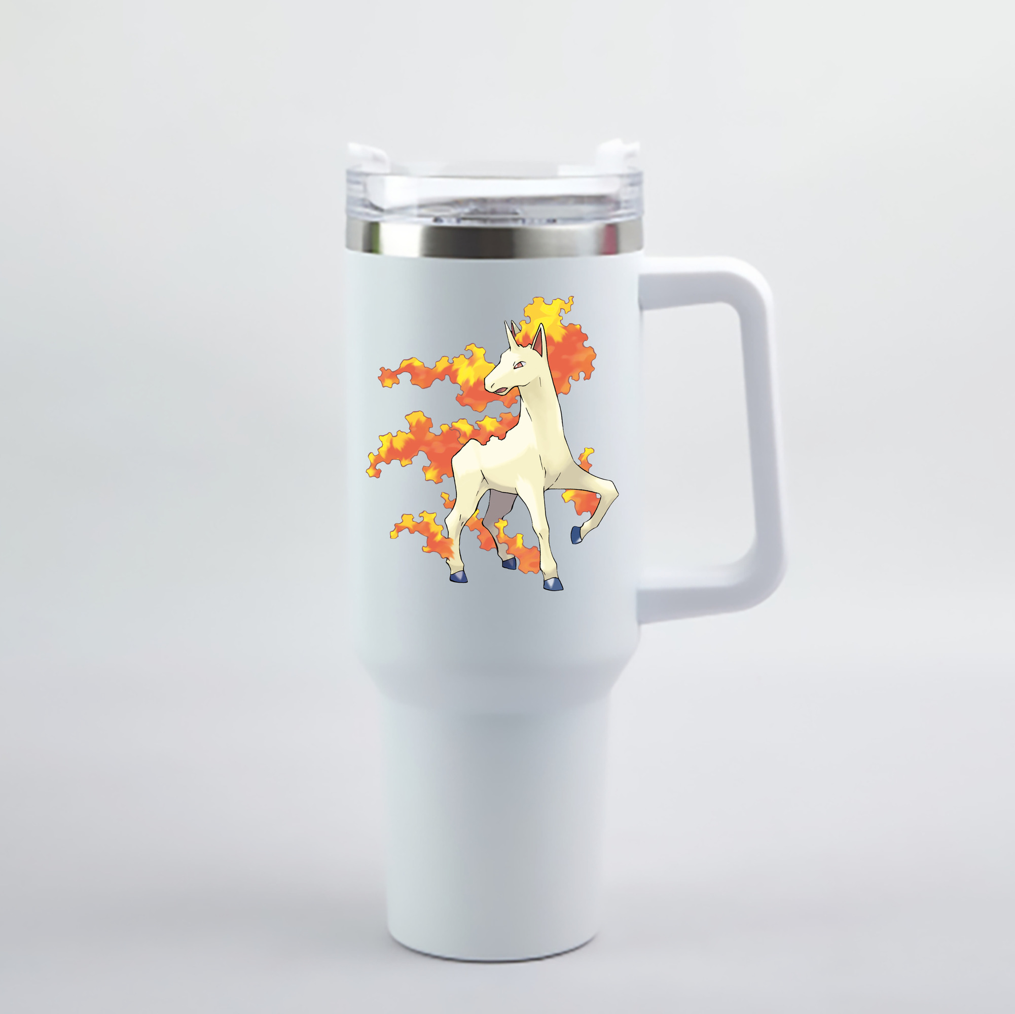 （画像用） ポケットモンスター Pokémon 1200mL車用タンブラー - クリスタルステッカー（プラスチックストロー付き）